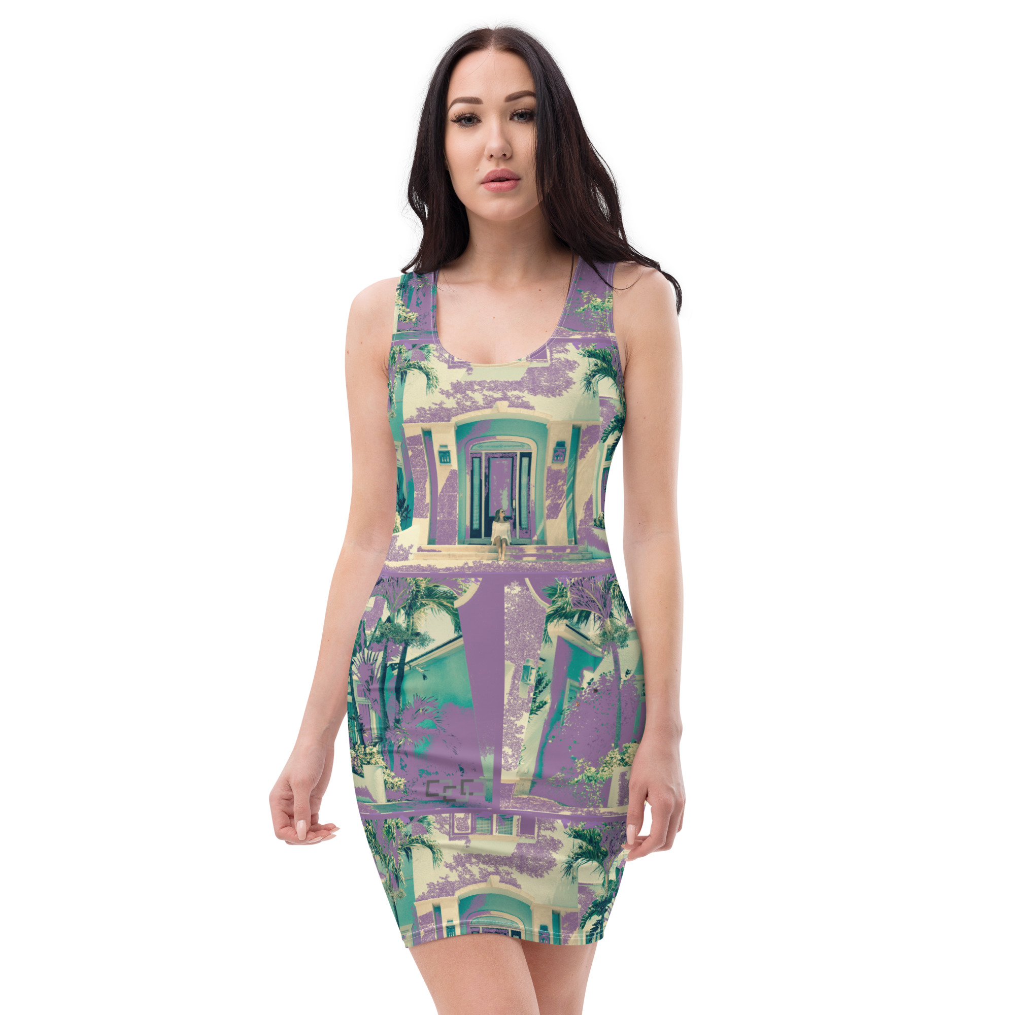 LINK Palm Home Bodycon Dress