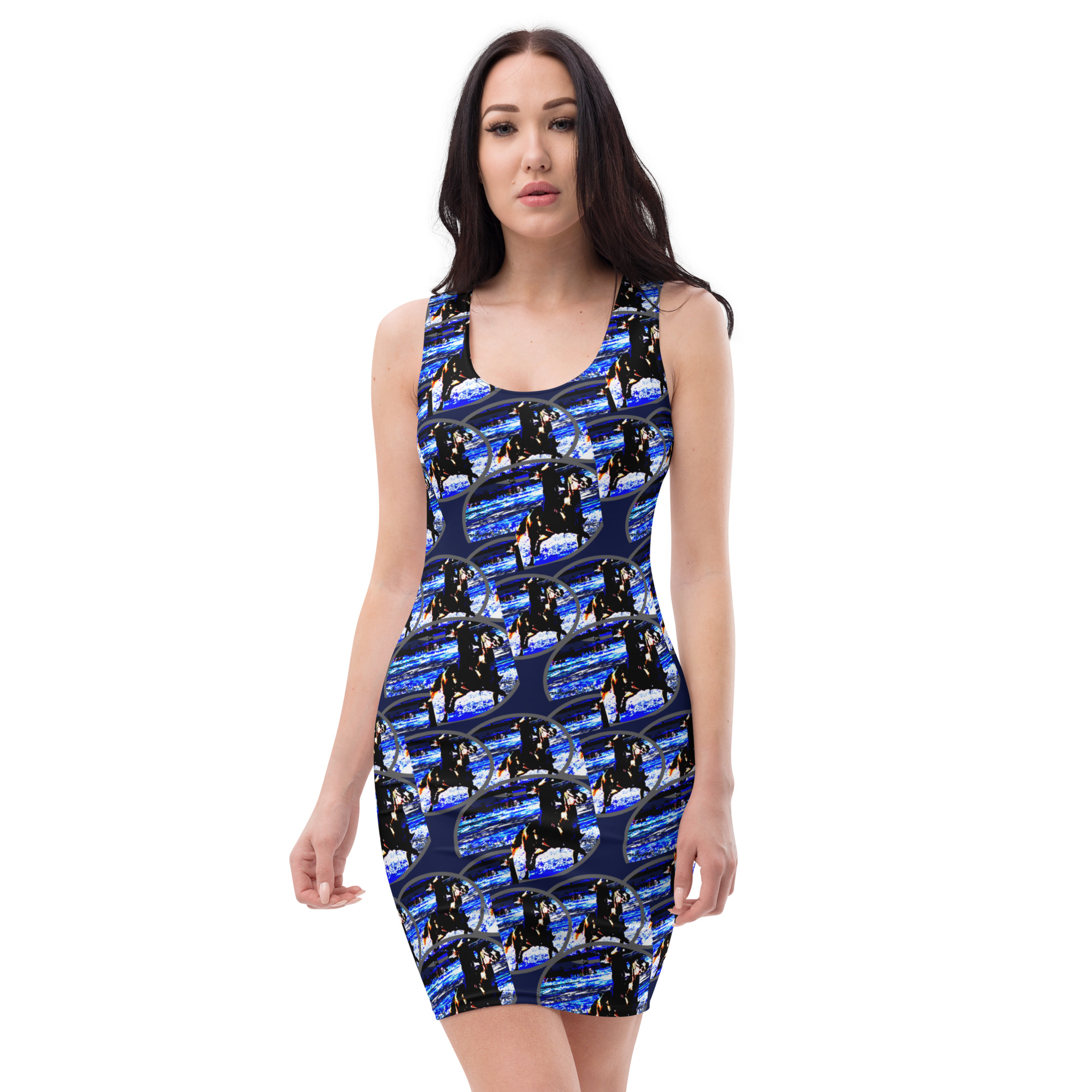 LINK Mt Horse Run Bodycon Dress - Image 2