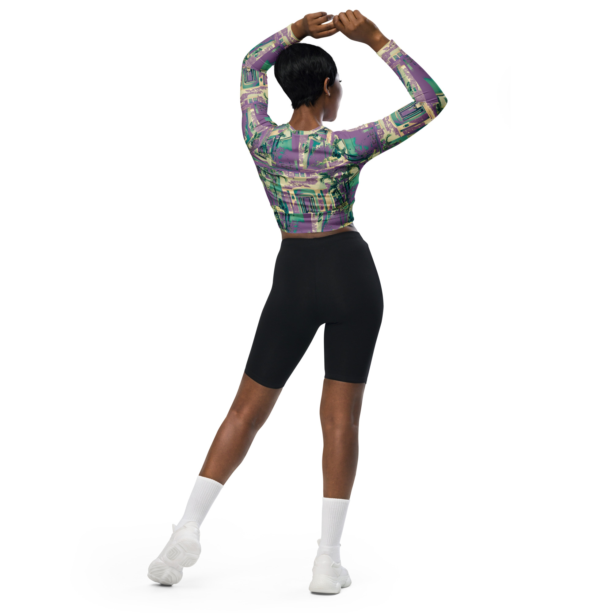 LINK Palm Long-Sleeve Crop Top - Image 3