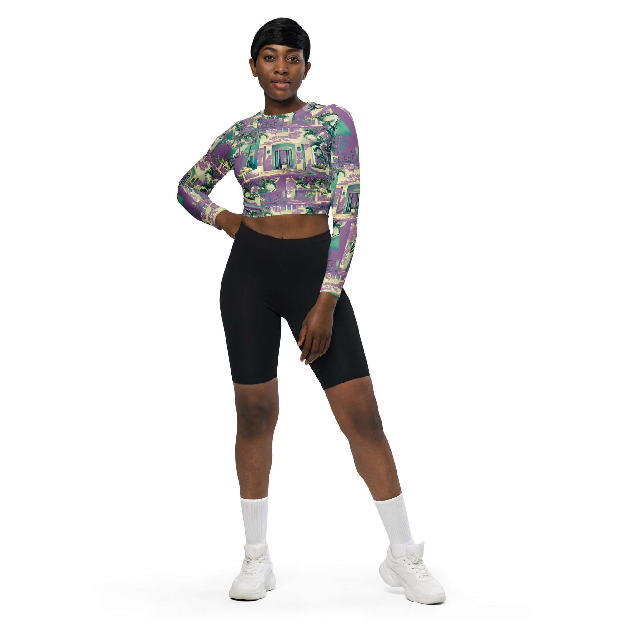 LINK Palm Long-Sleeve Crop Top - Image 2
