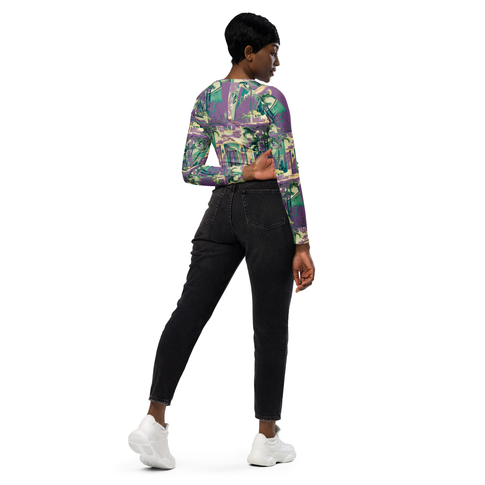 LINK Palm Long-Sleeve Crop Top - Image 4