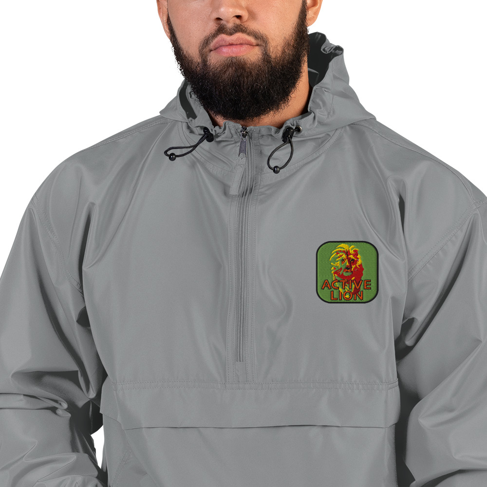 Active Lion Embroidered Champion Packable Jacket - Image 3