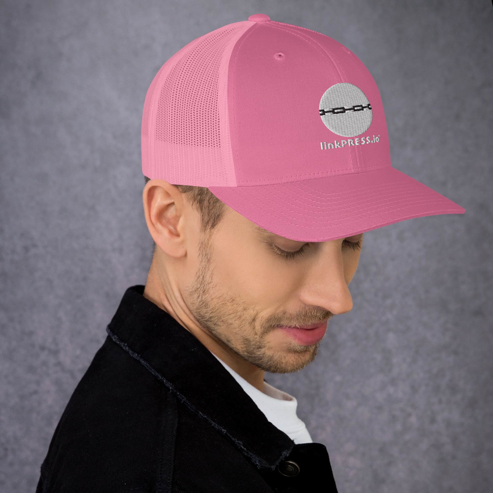 linkPRESS White Logo Trucker Cap - Image 15