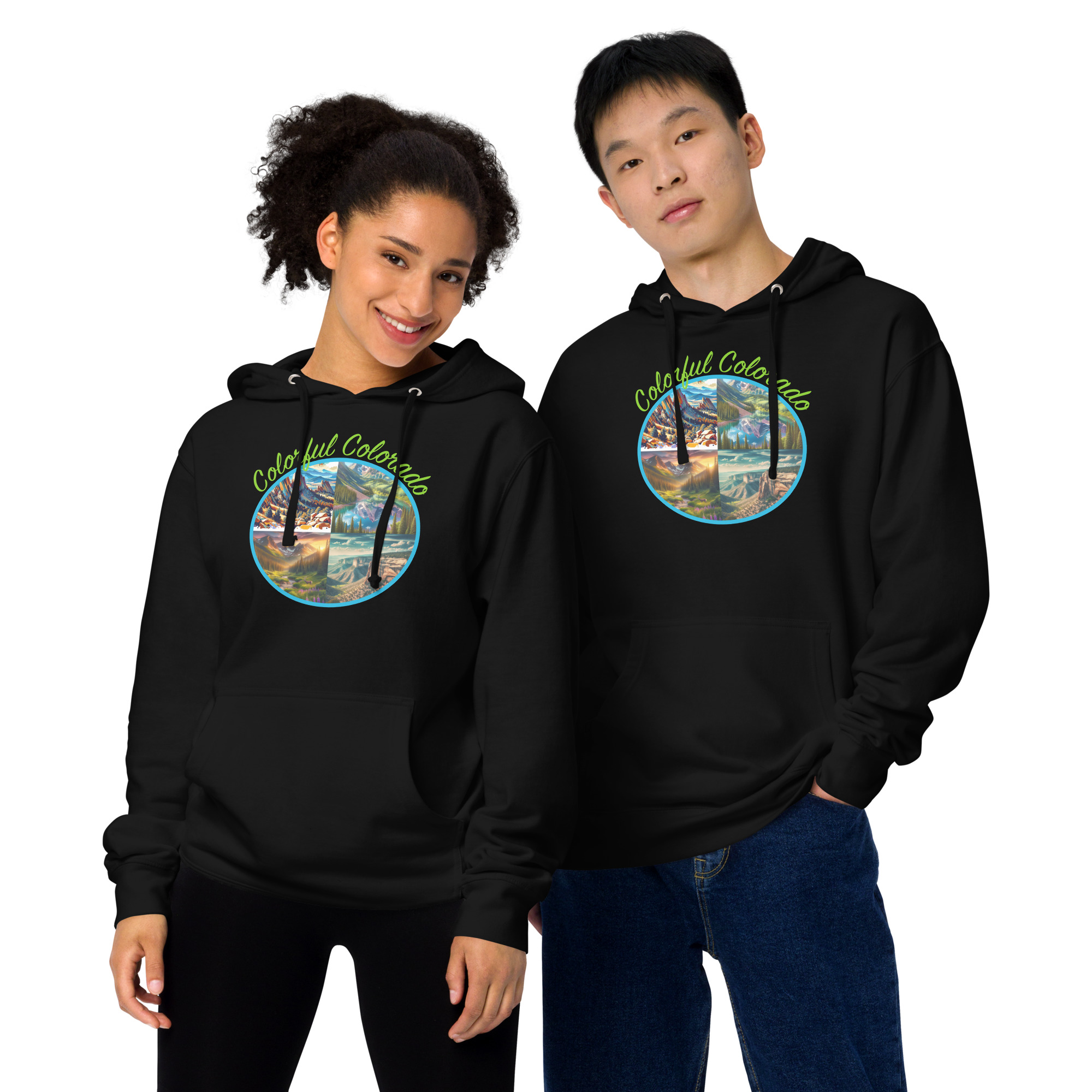 Colorful Colorado Unisex Midweight Hoodie - Image 2