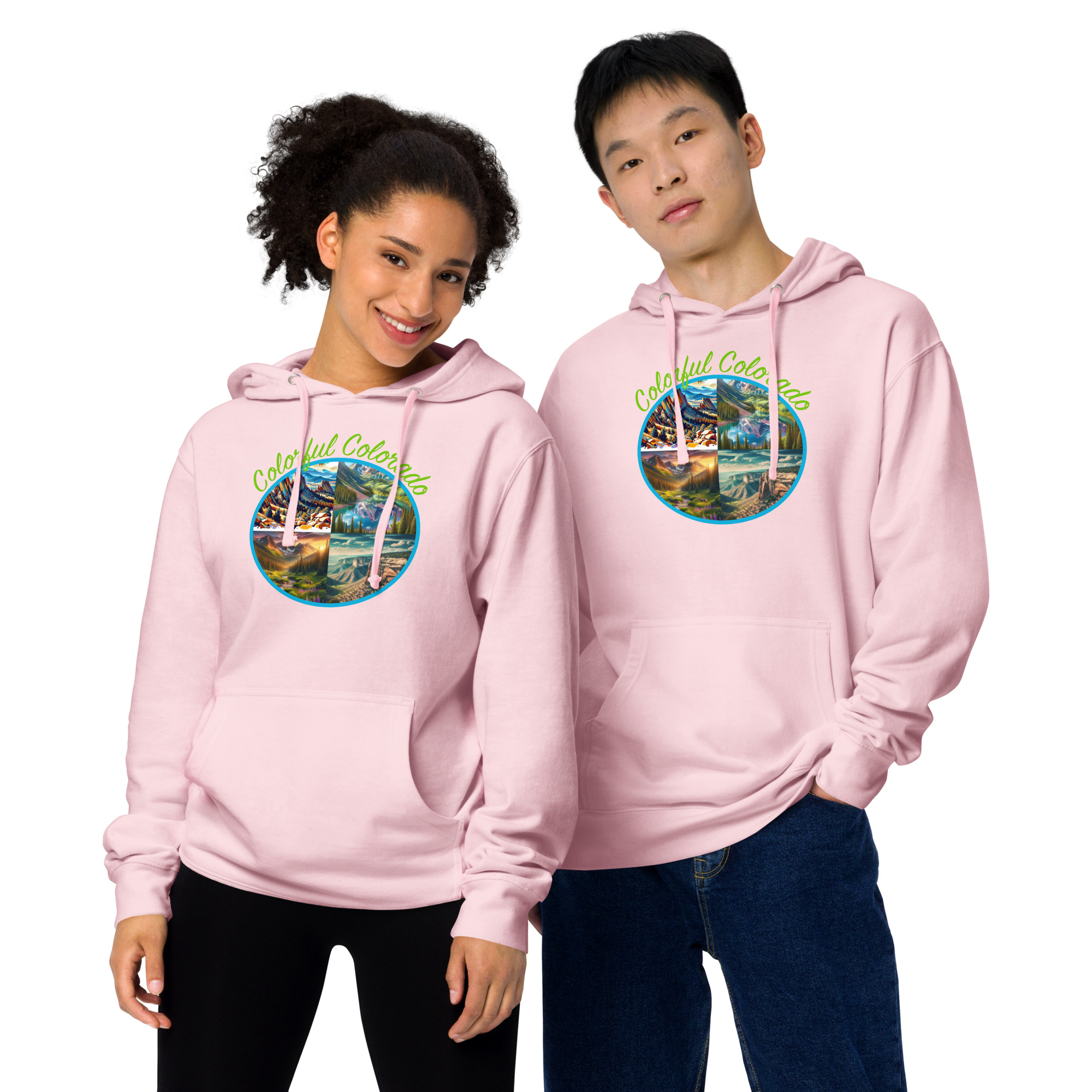 Colorful Colorado Unisex Midweight Hoodie - Image 3