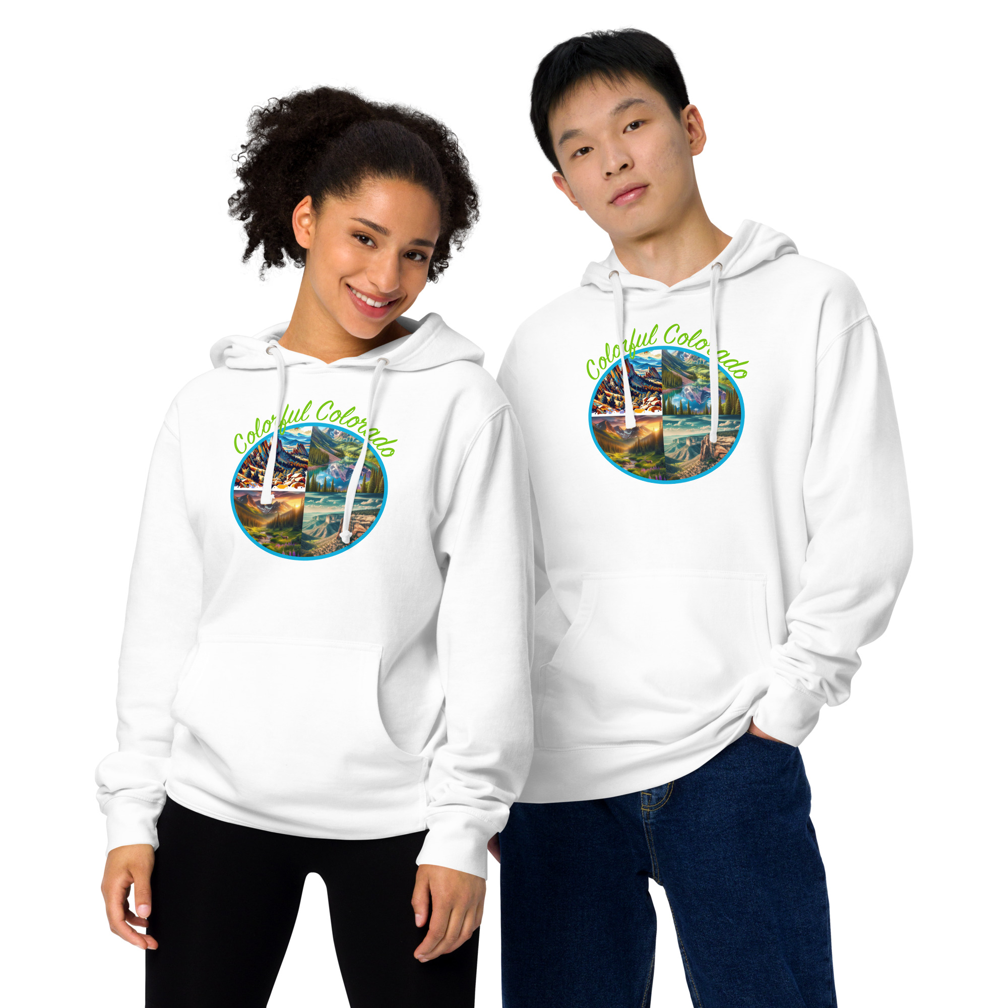Colorful Colorado Unisex Midweight Hoodie - Image 4