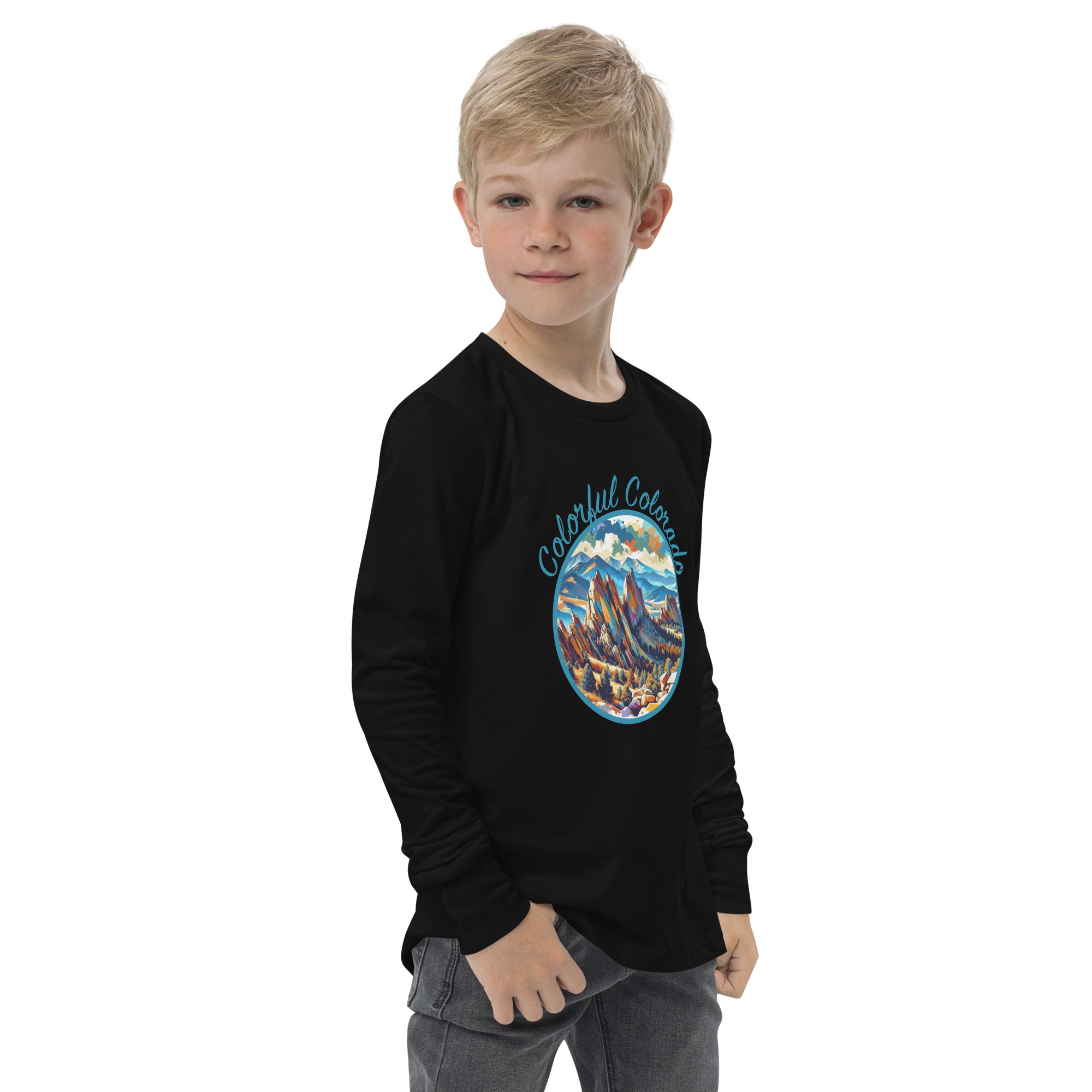 Colorful Colorado Youth Long Sleeve T - Image 3