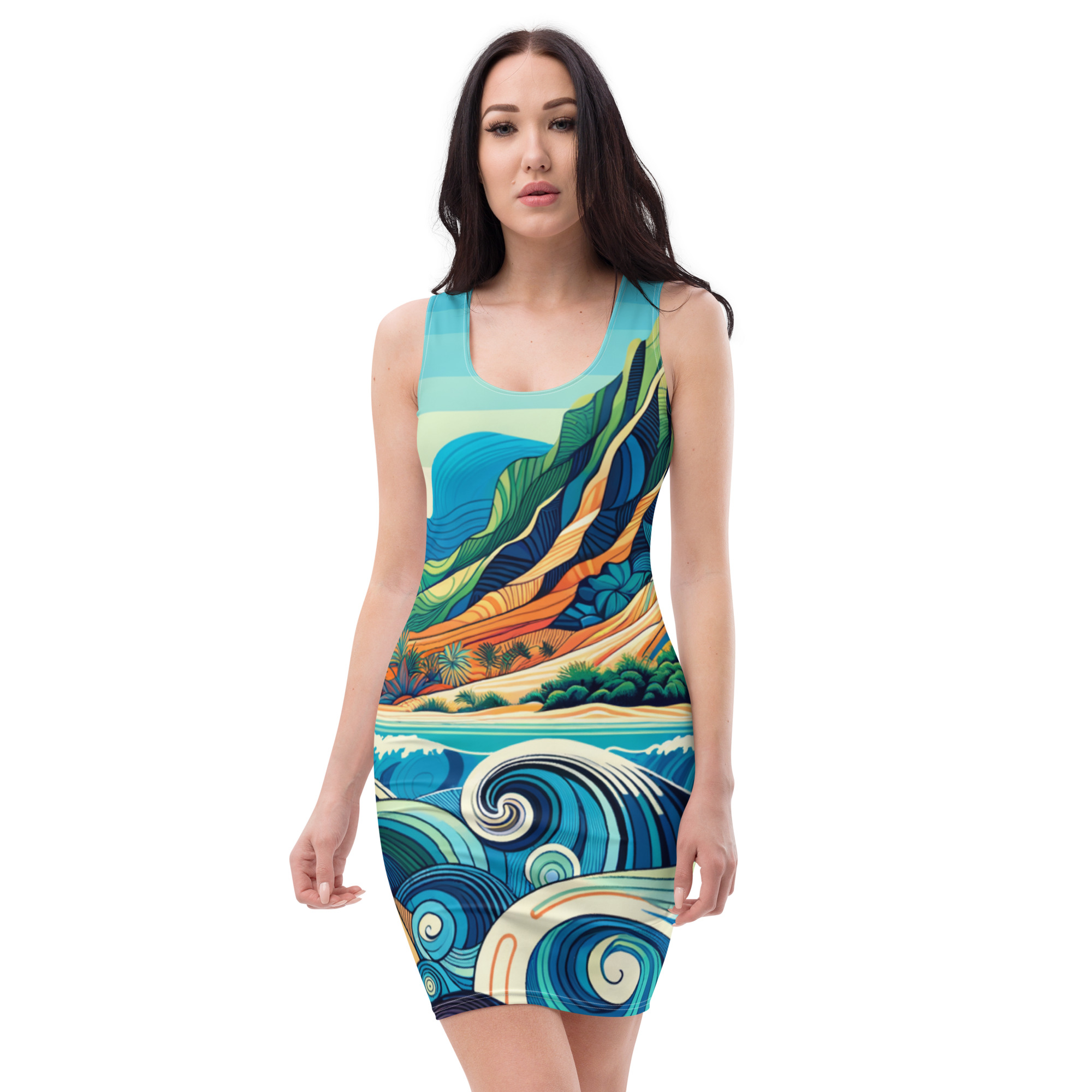 Mauka 2 Makai Bodycon Dress - Image 2