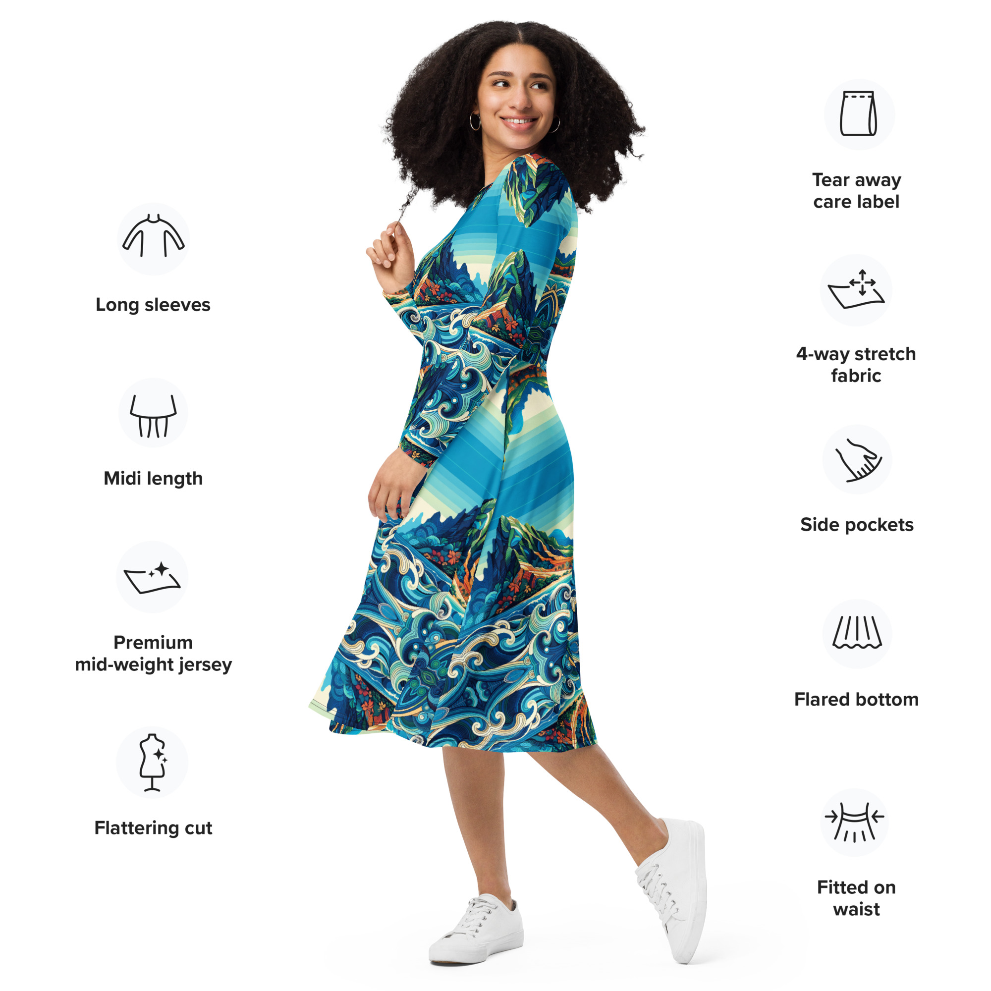 Mauka 2 Makai Midi Dress - Image 3