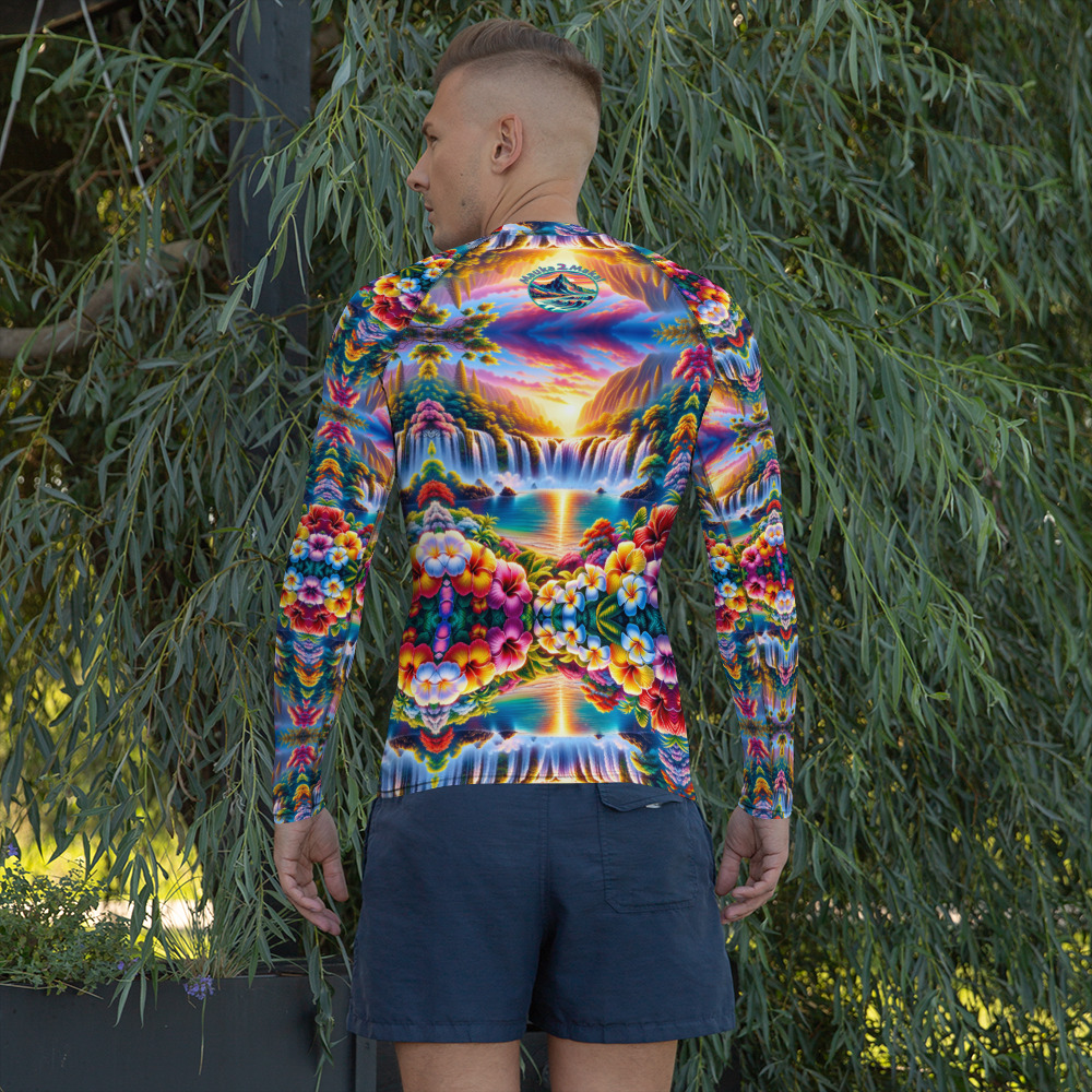 Mauka 2 Makai Men's Rash Guard - Image 8