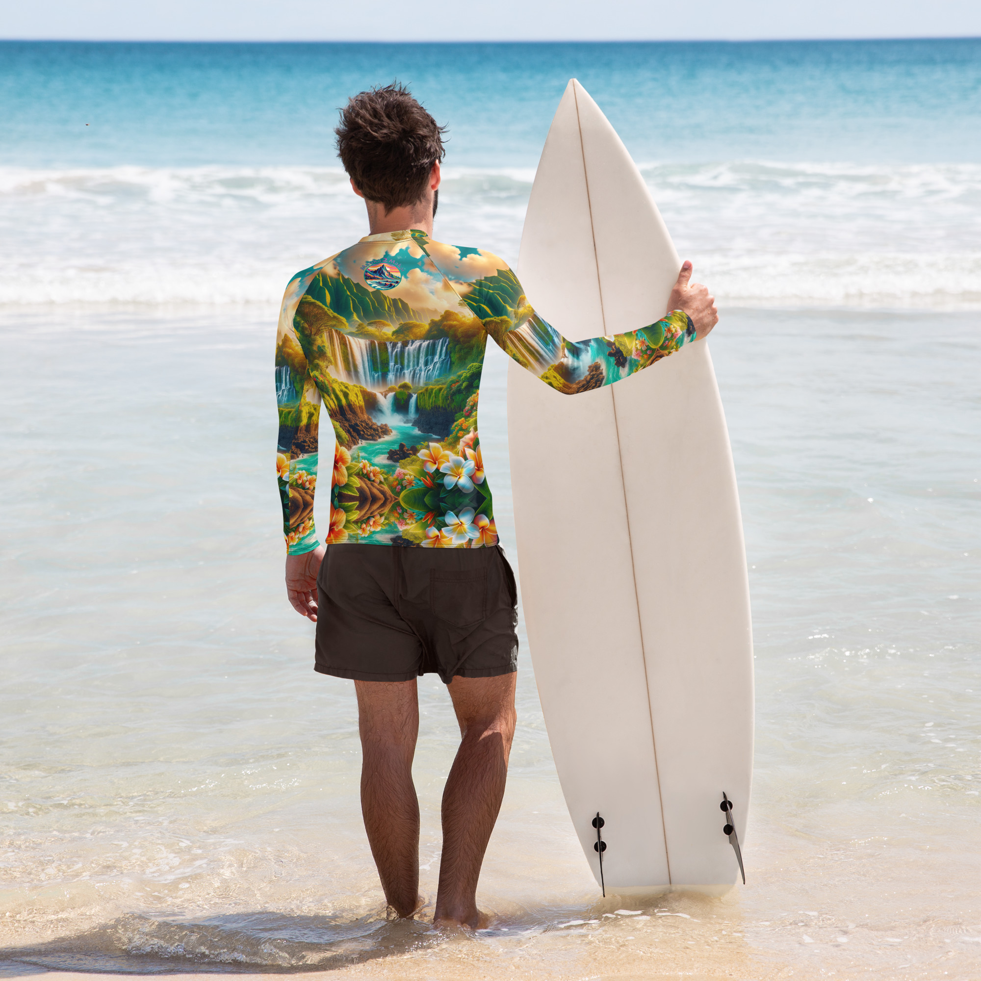 Mauka 2 Makai Men's Rash Guard - Image 6