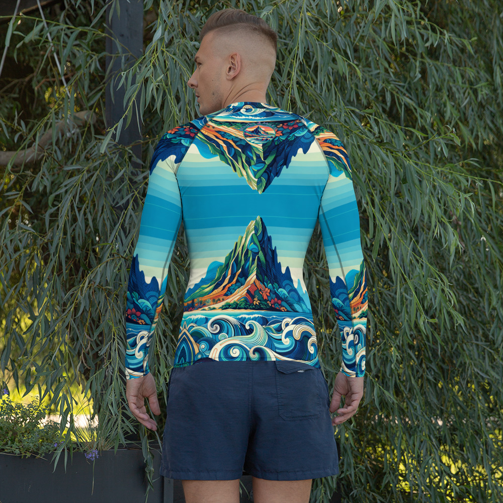 Mauka 2 Makai Men's Rash Guard - Image 2