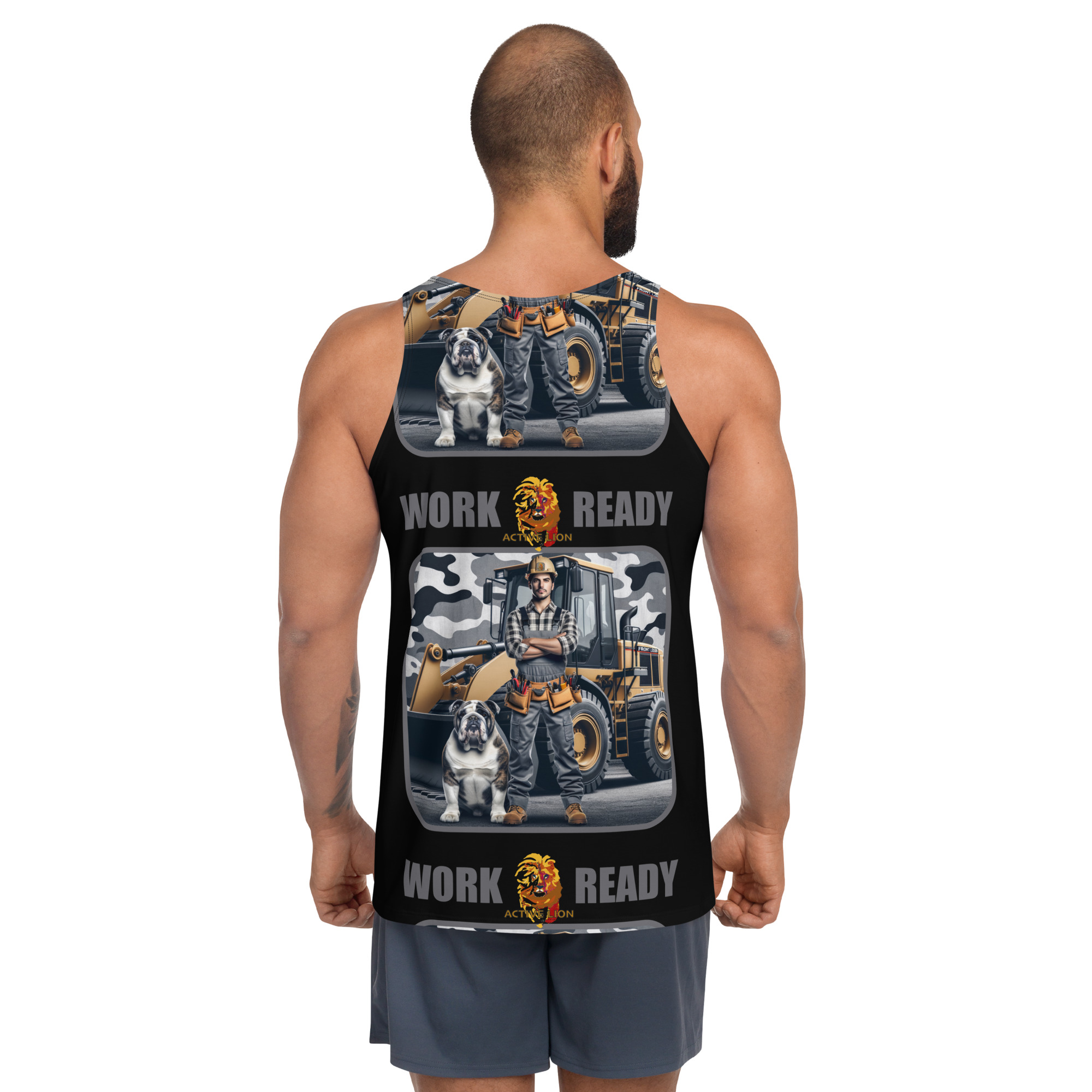 Active Lion Work Ready Unisex Tank Top - Image 4
