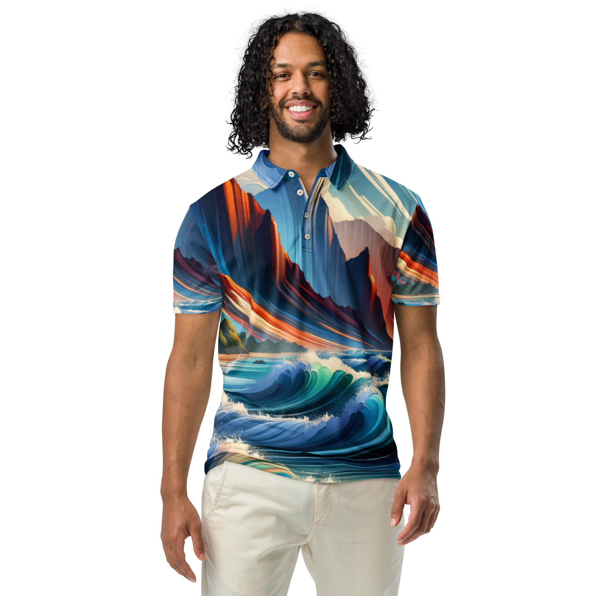 Mauka 2 Makai Men’s Slim Fit Polo - Image 3
