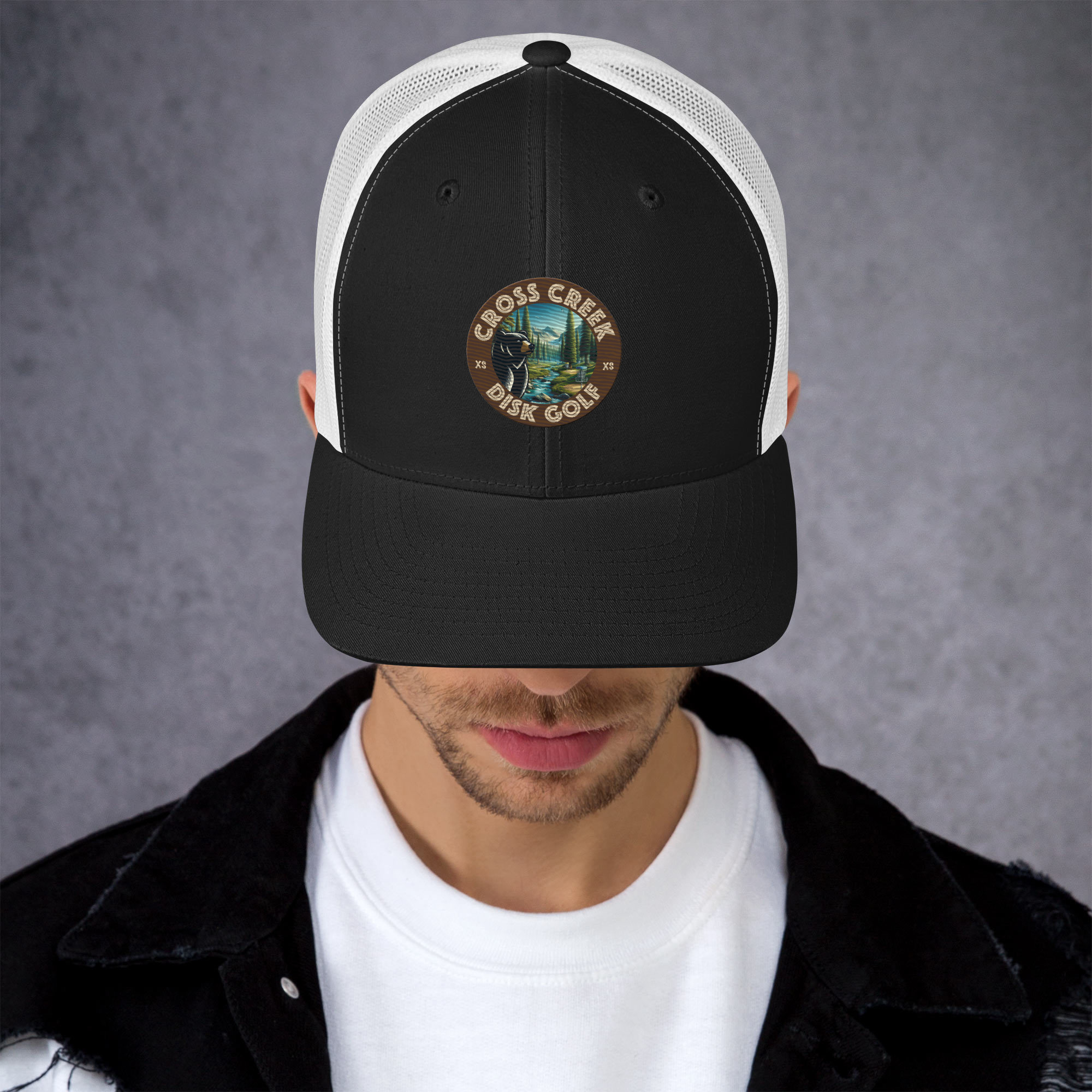 Cross Creek Disk Golf Trucker Cap All Color Embroidery - Image 2