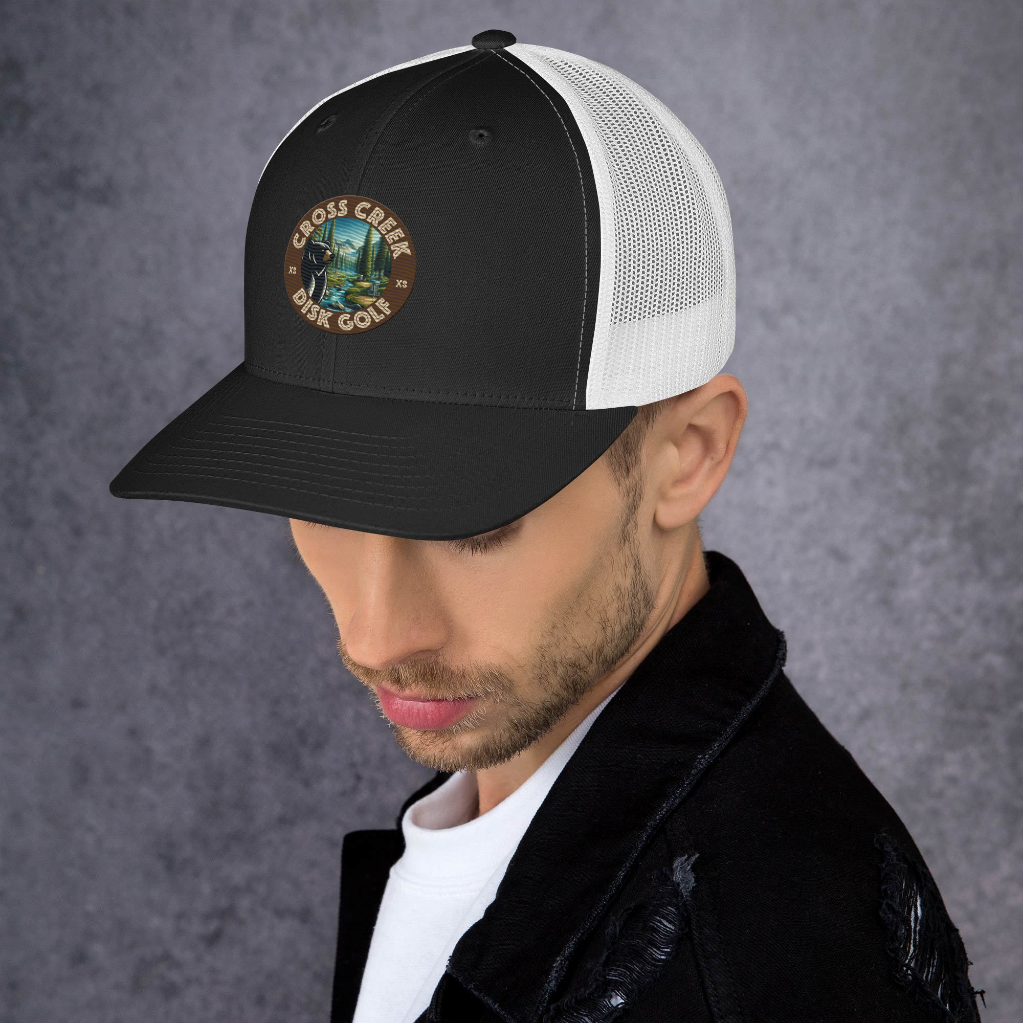 Cross Creek Disk Golf Trucker Cap All Color Embroidery - Image 3