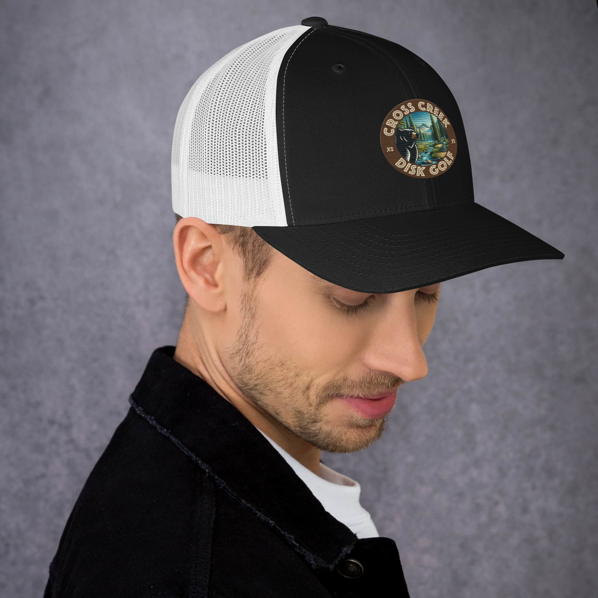 Cross Creek Disk Golf Trucker Cap All Color Embroidery - Image 4