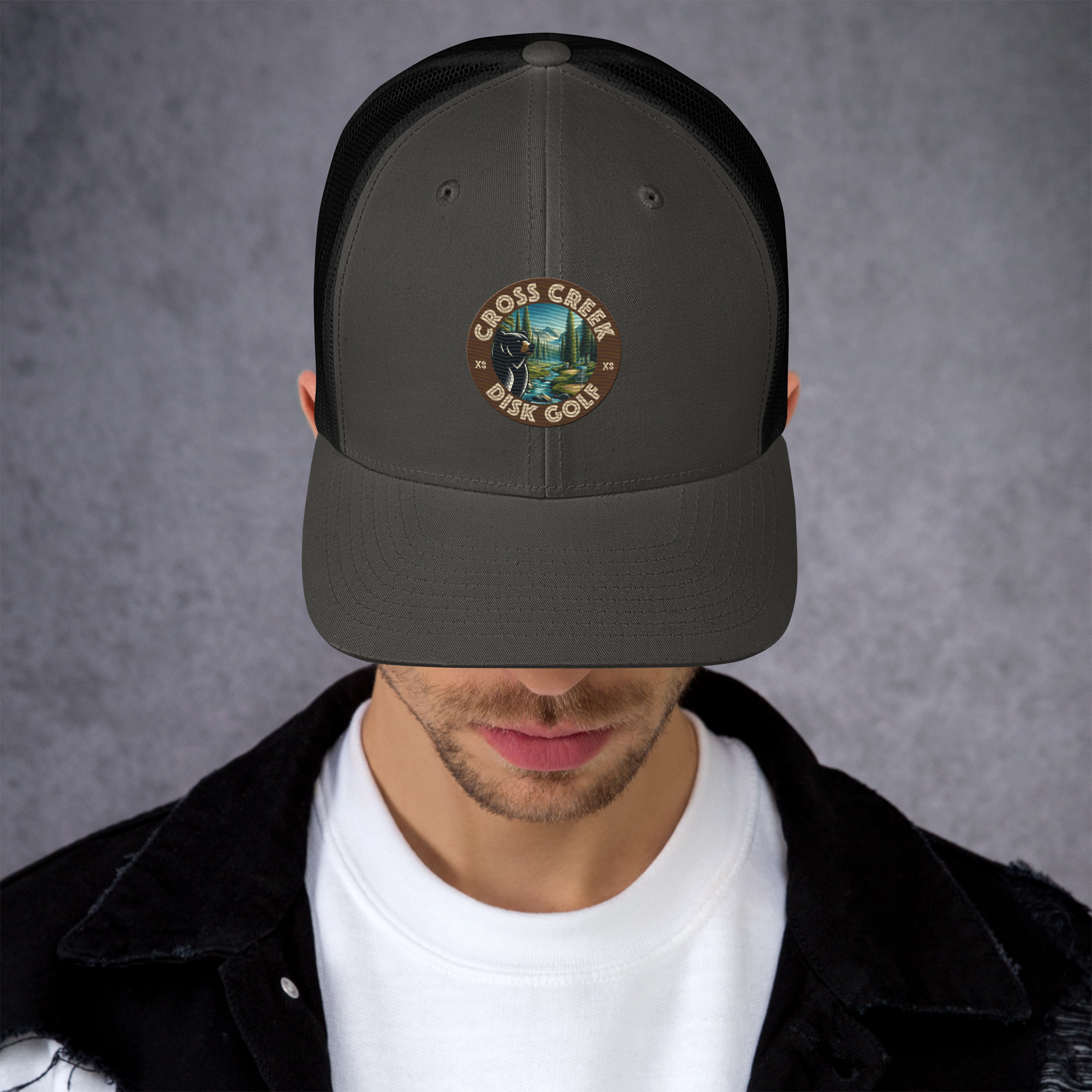 Cross Creek Disk Golf Trucker Cap All Color Embroidery - Image 5