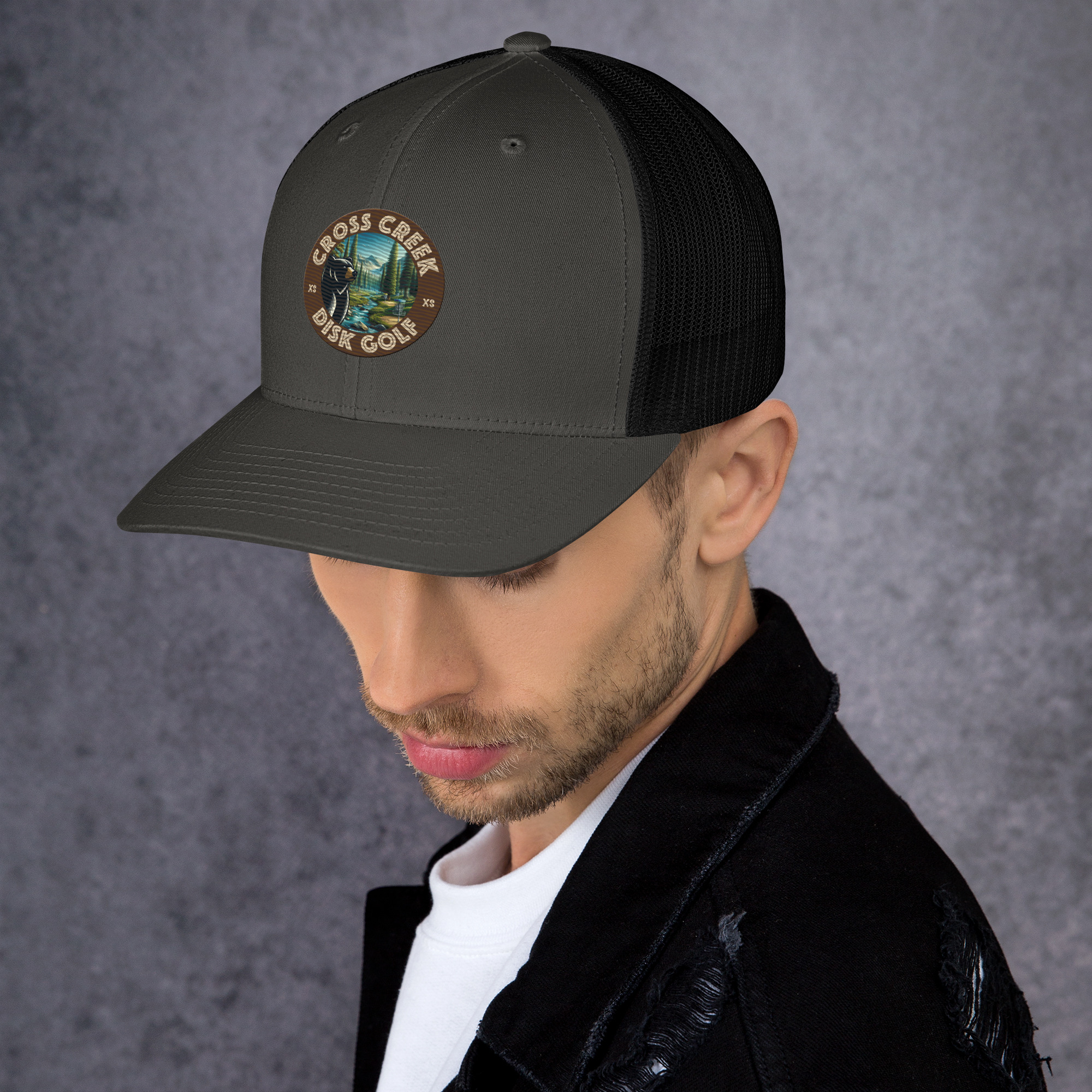 Cross Creek Disk Golf Trucker Cap All Color Embroidery - Image 6