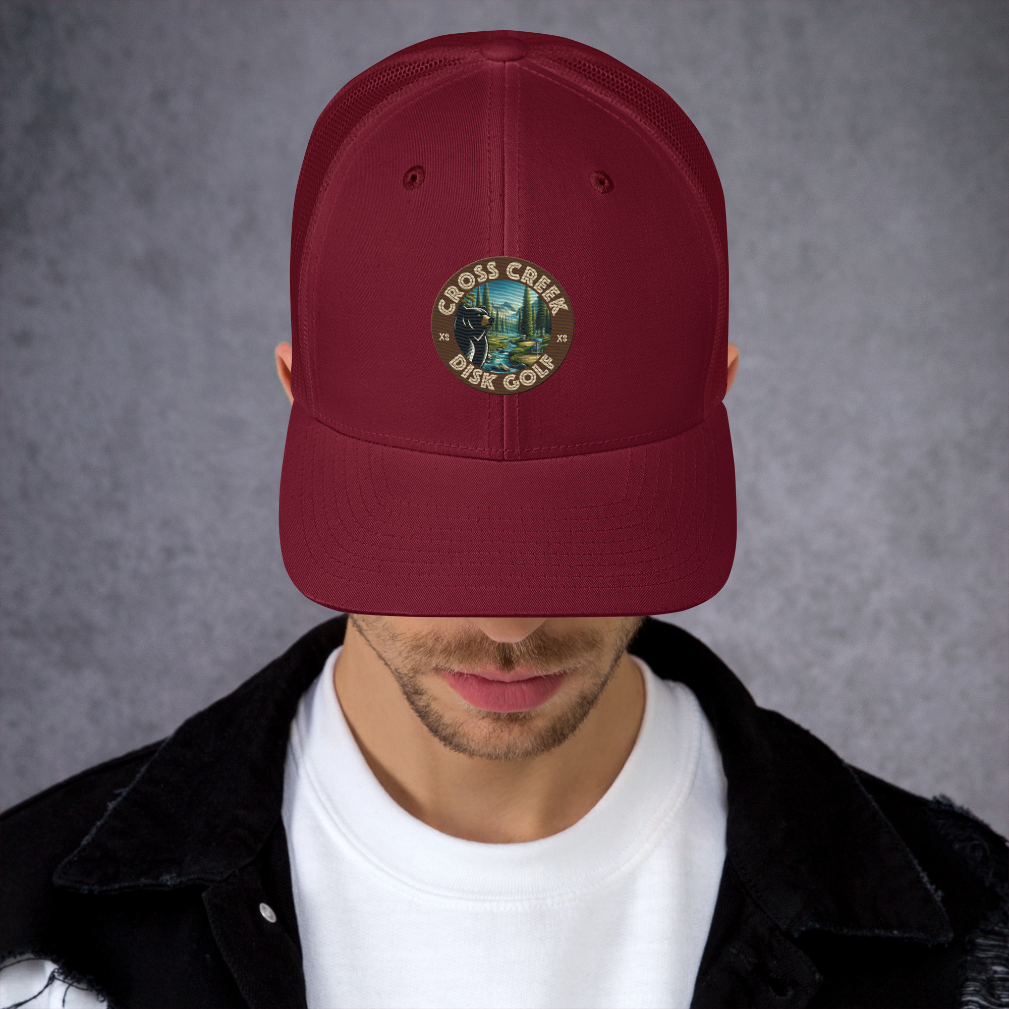 Cross Creek Disk Golf Trucker Cap All Color Embroidery - Image 8