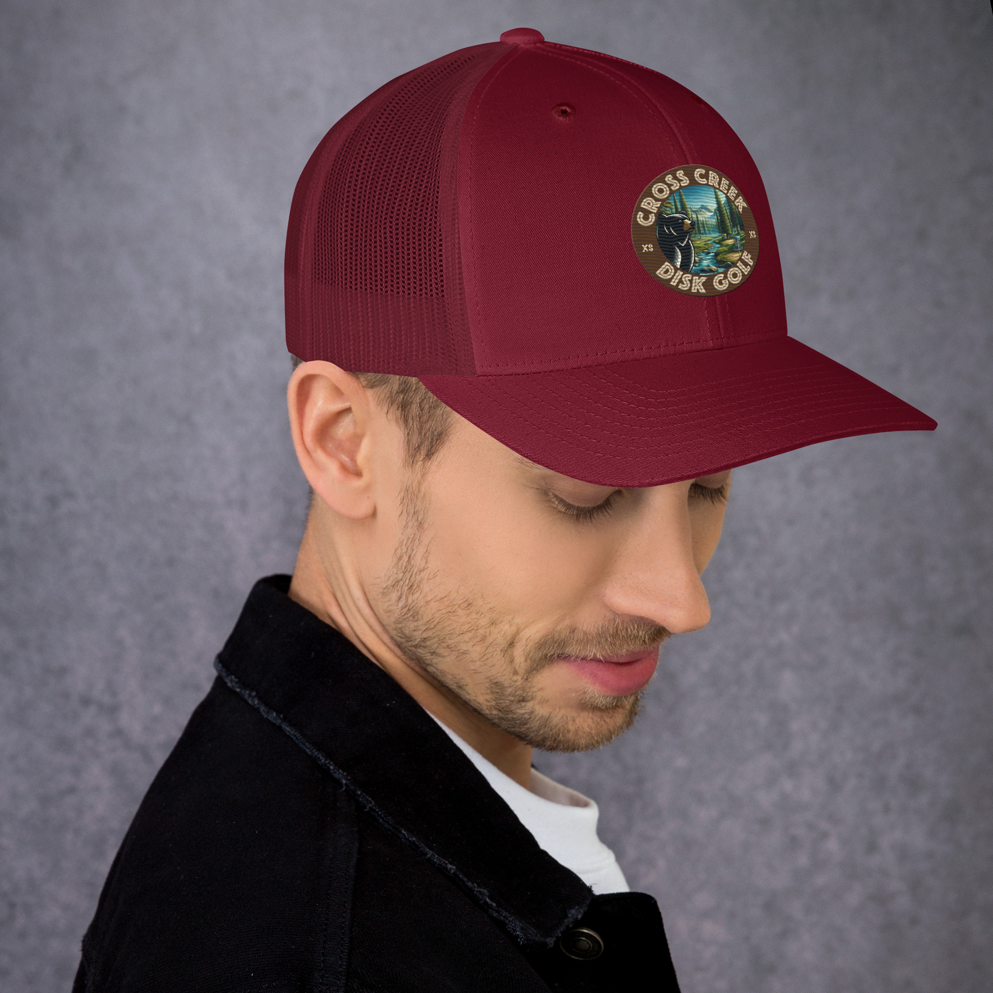 Cross Creek Disk Golf Trucker Cap All Color Embroidery - Image 10