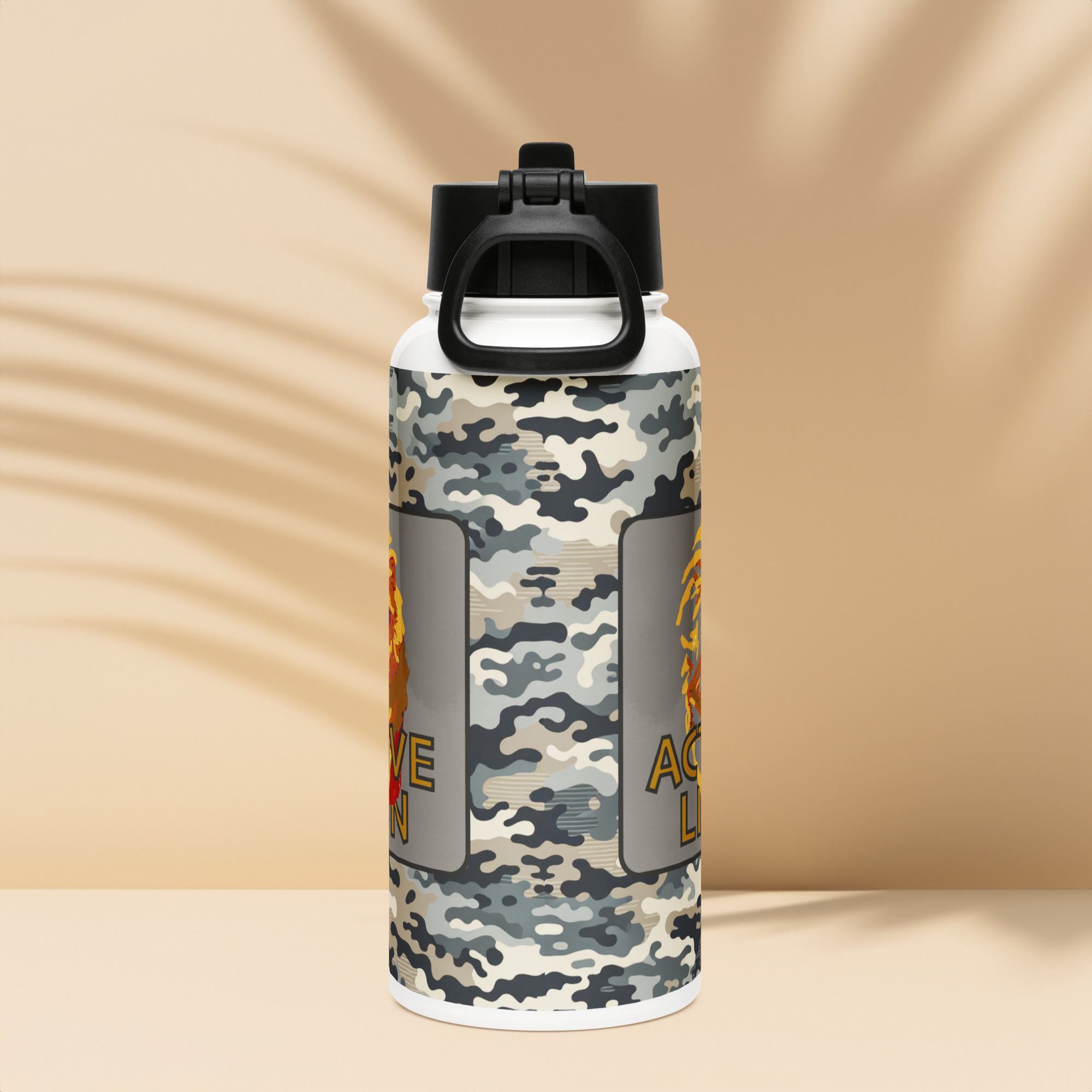 Active Lion Stainless Steel Water Bottle - Image 4