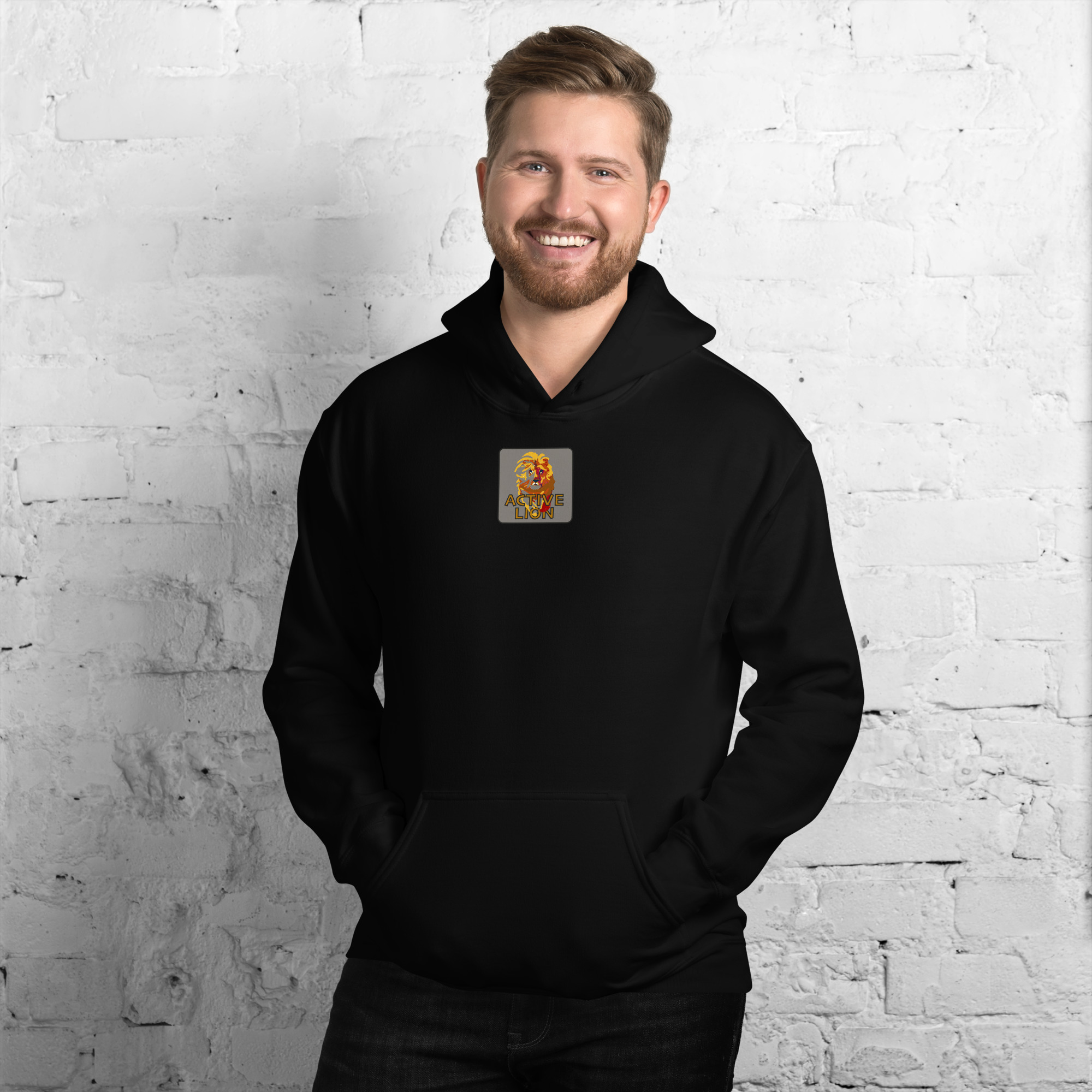 Active Lion Never Too Unisex Hoodie - Image 2