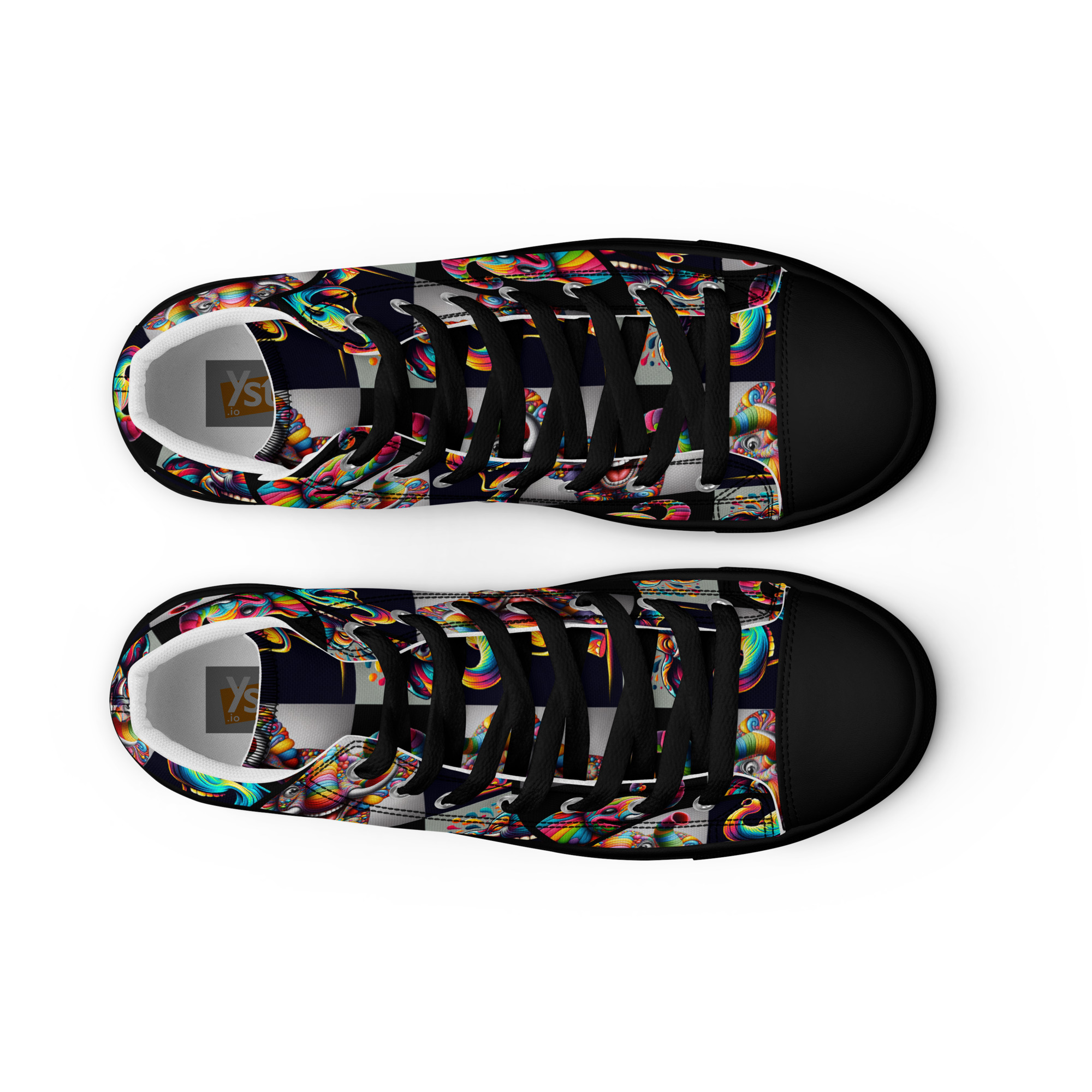Happy Joy Women’s High Top Canvas Shoes - Image 10