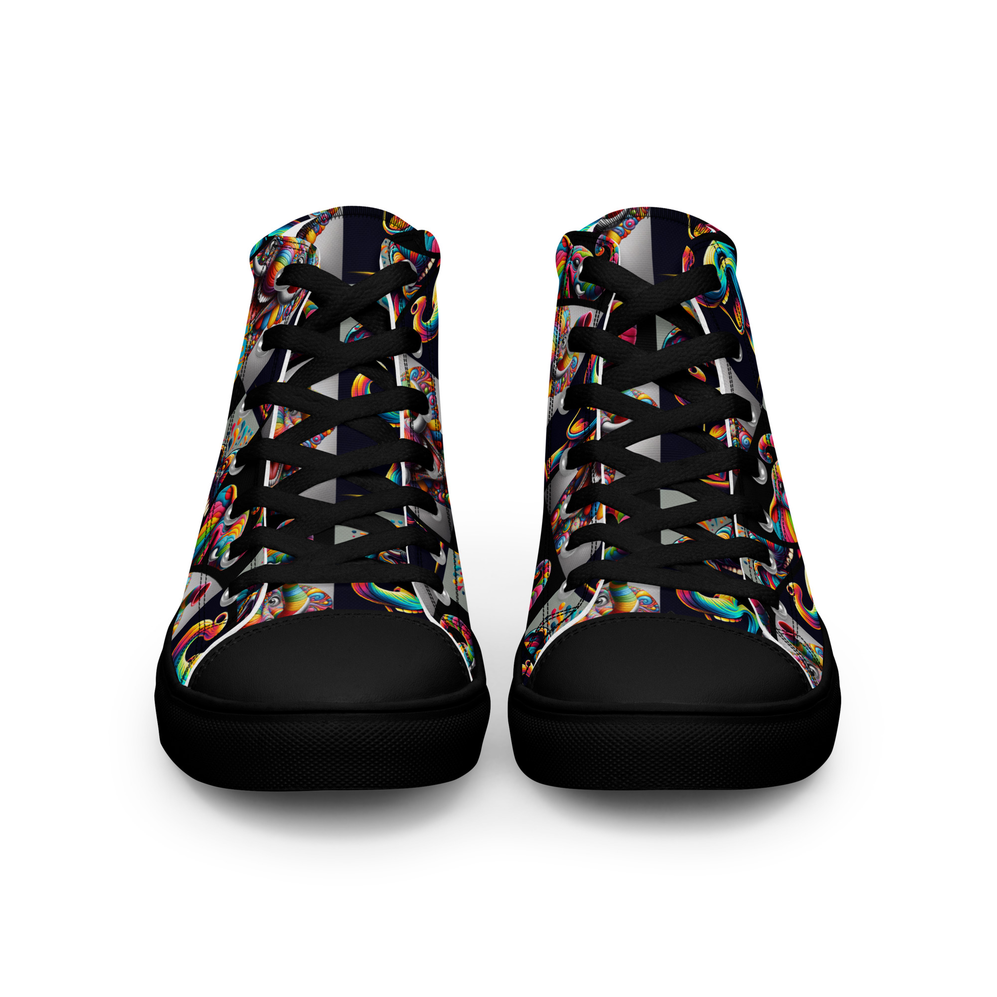 Happy Joy Women’s High Top Canvas Shoes - Image 9