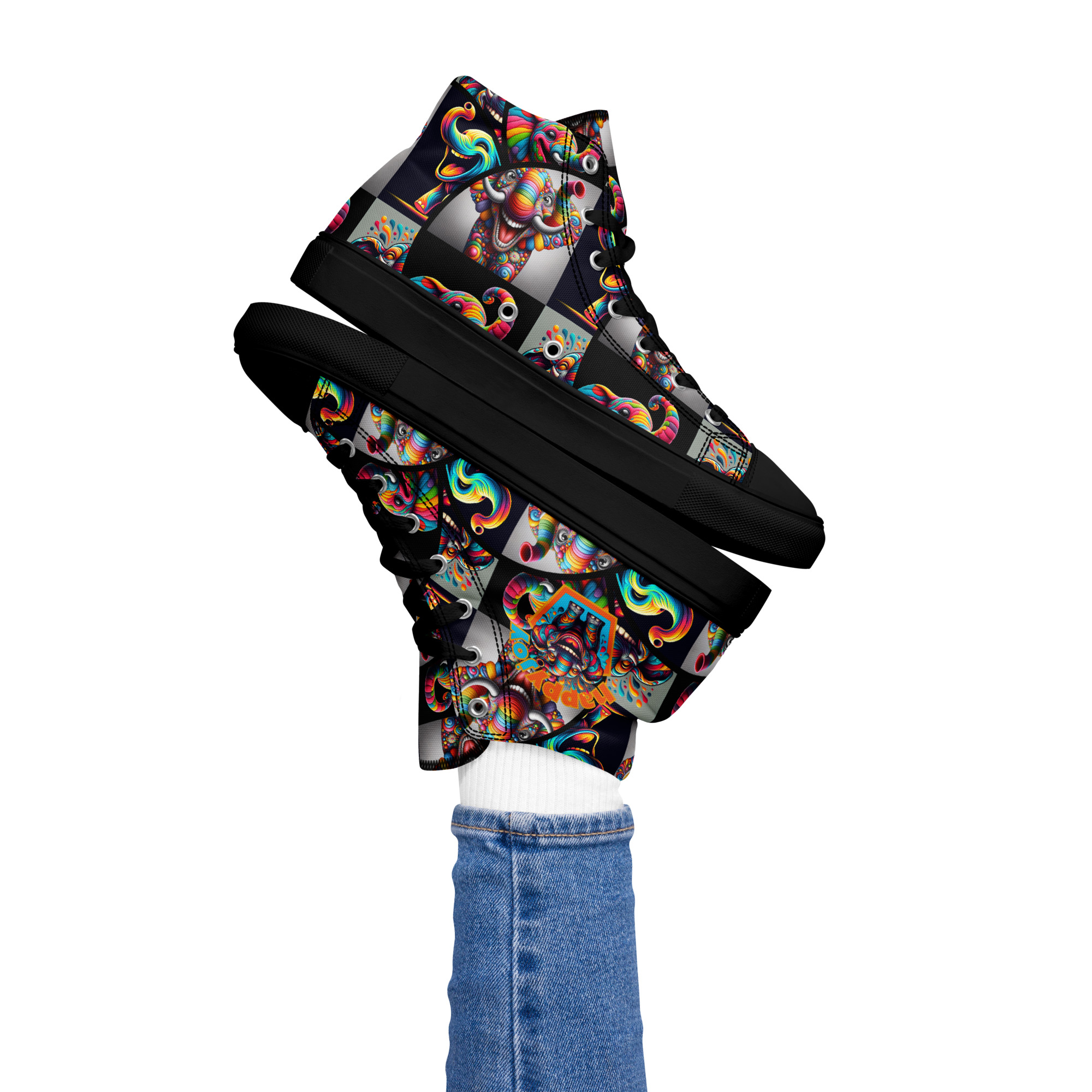 Happy Joy Women’s High Top Canvas Shoes - Image 5