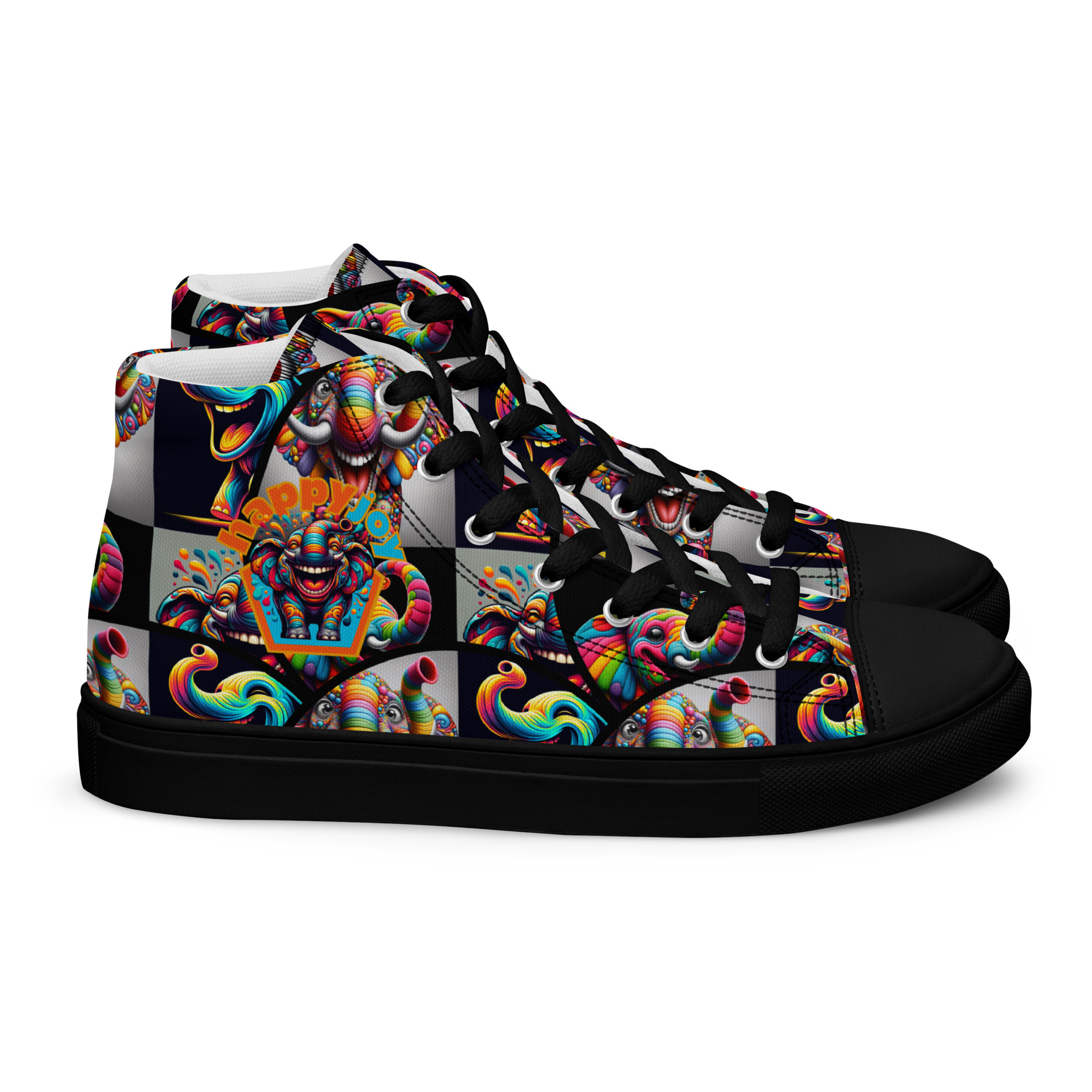 Happy Joy Women’s High Top Canvas Shoes - Image 11
