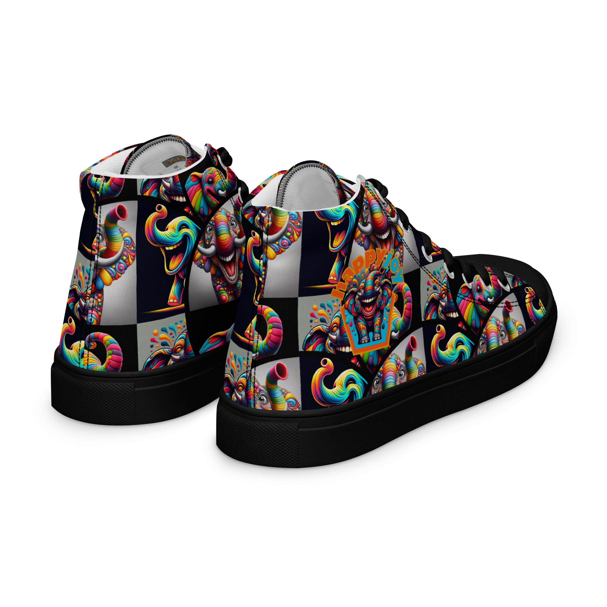 Happy Joy Women’s High Top Canvas Shoes - Image 12