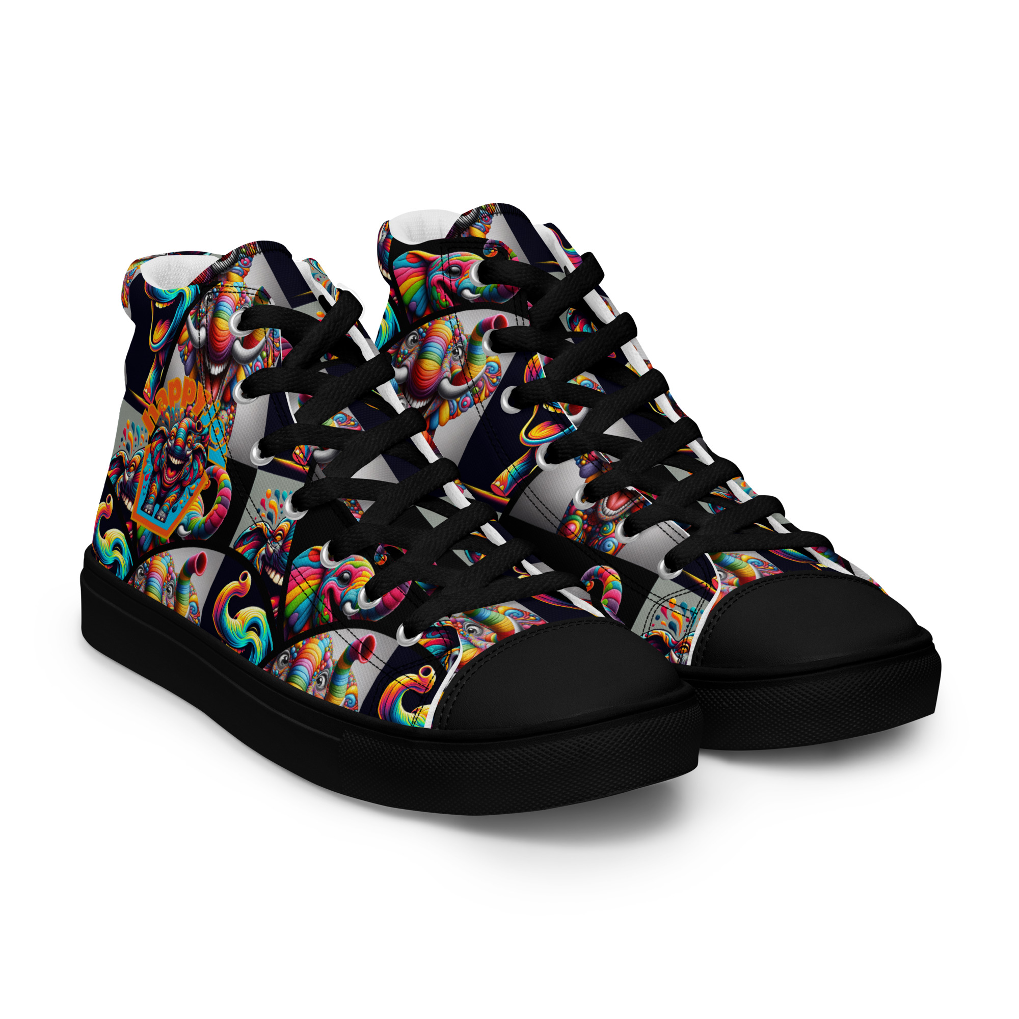 Happy Joy Women’s High Top Canvas Shoes - Image 13