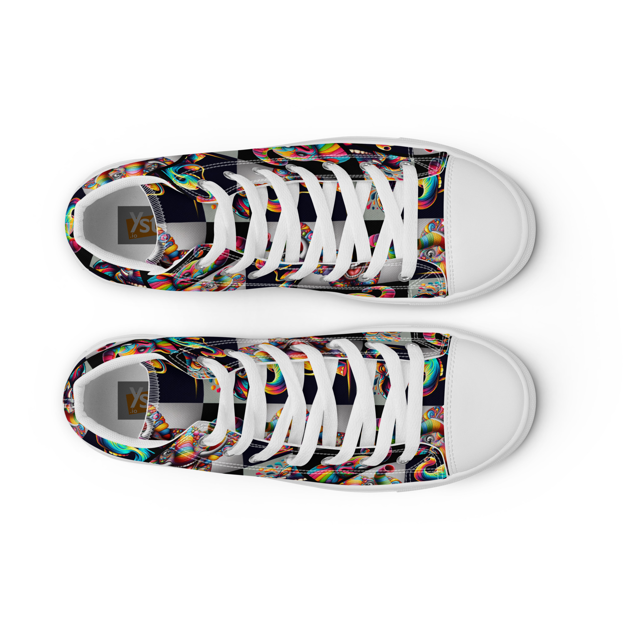 Happy Joy Women’s High Top Canvas Shoes - Image 19
