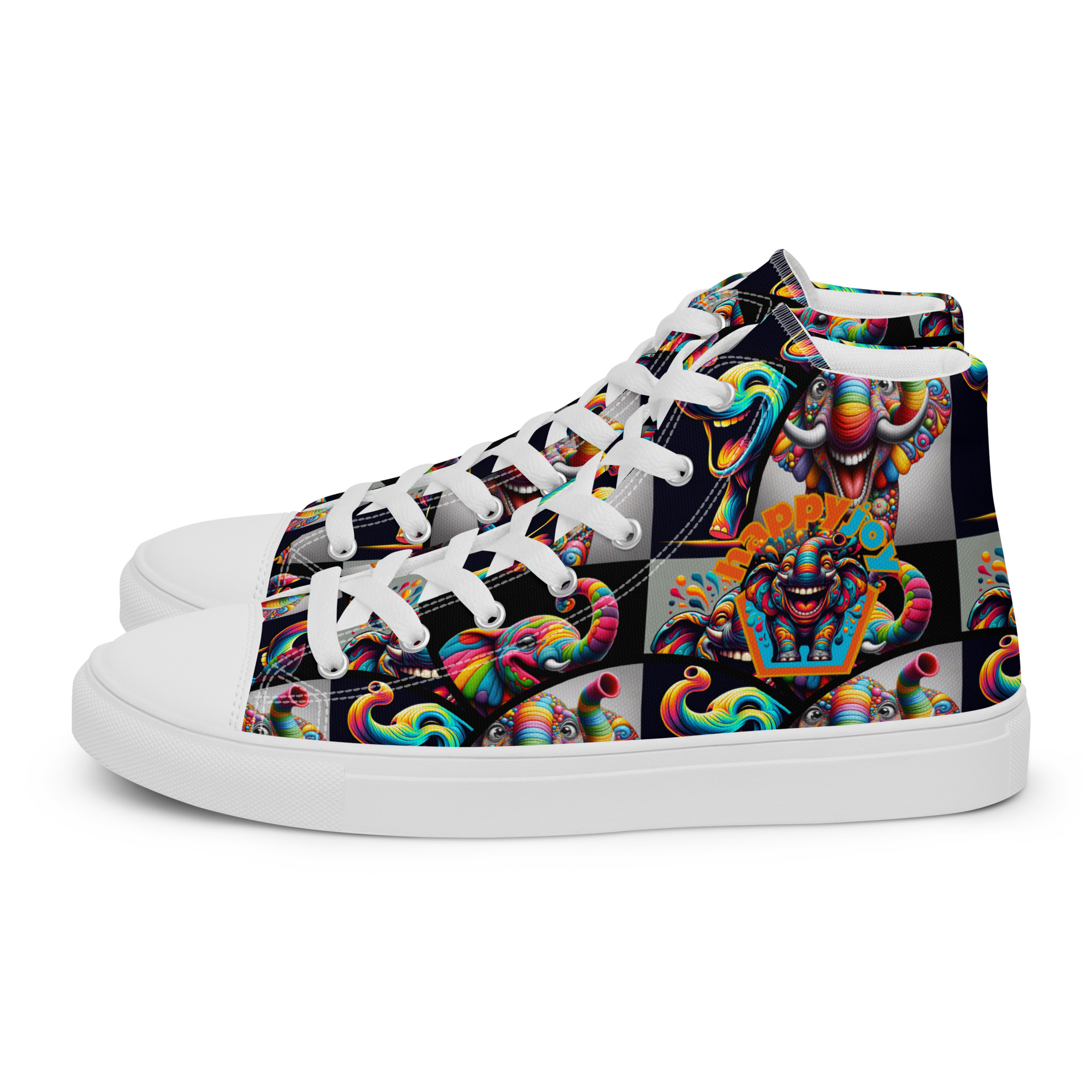 Happy Joy Women’s High Top Canvas Shoes - Image 14