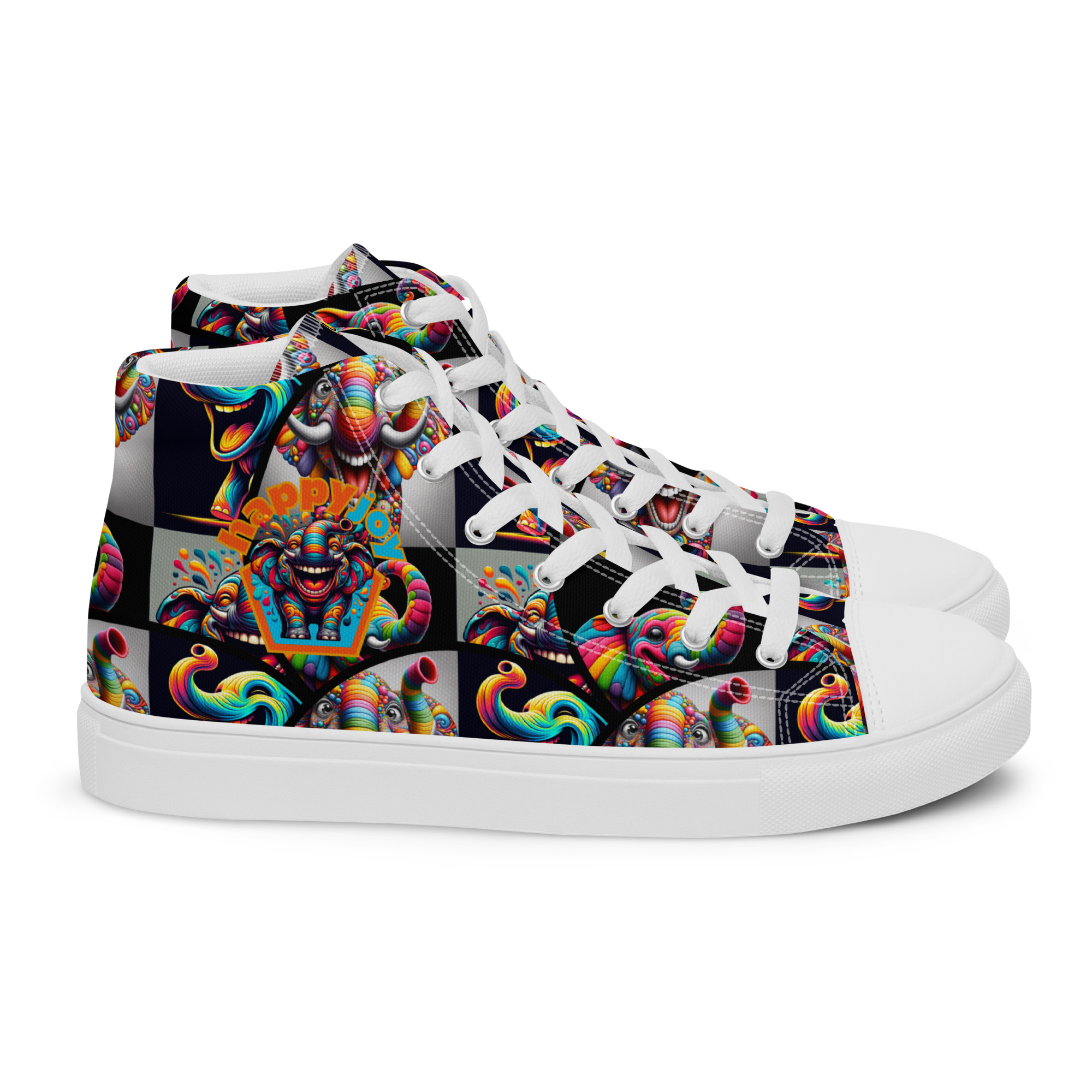 Happy Joy Women’s High Top Canvas Shoes - Image 20