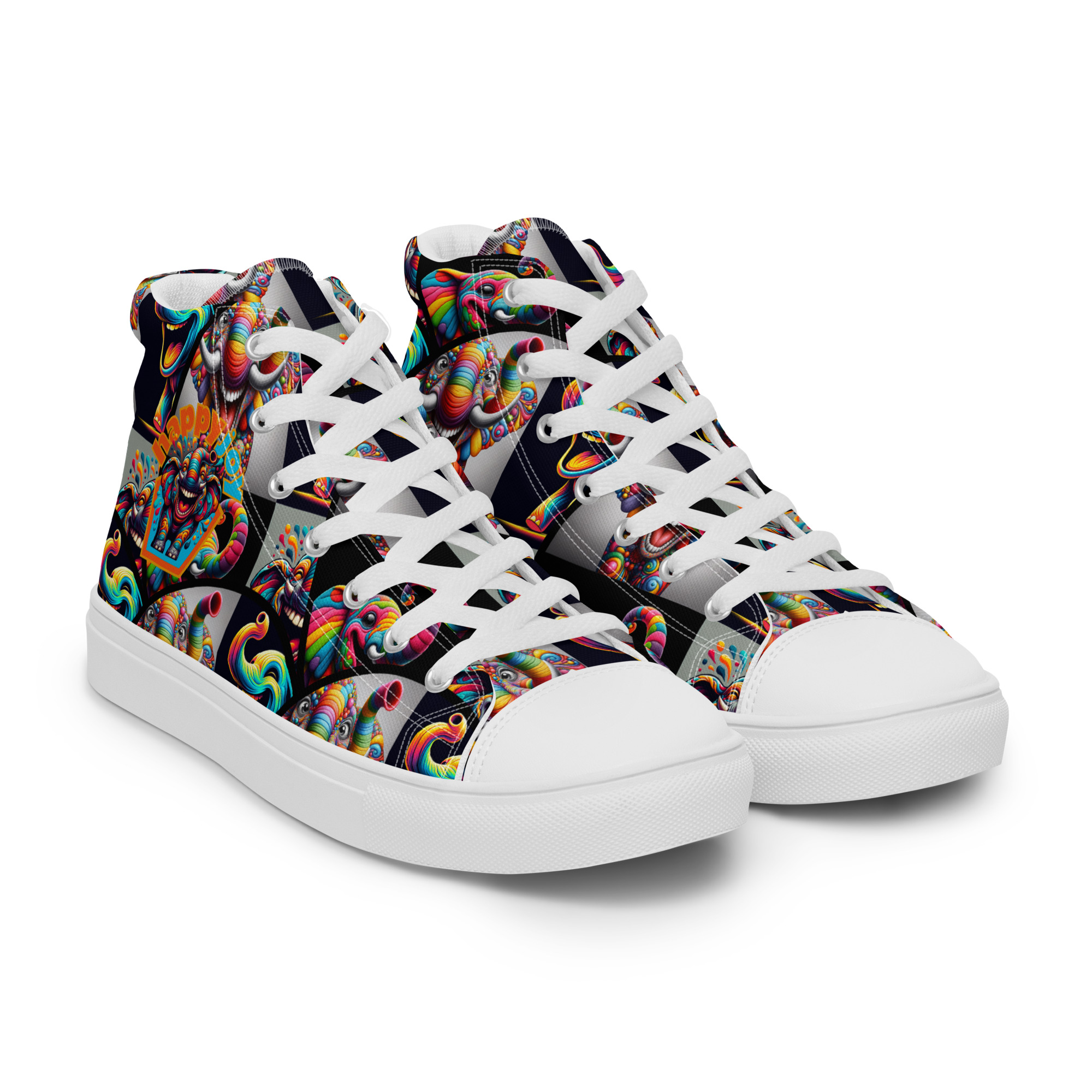 Happy Joy Women’s High Top Canvas Shoes - Image 22