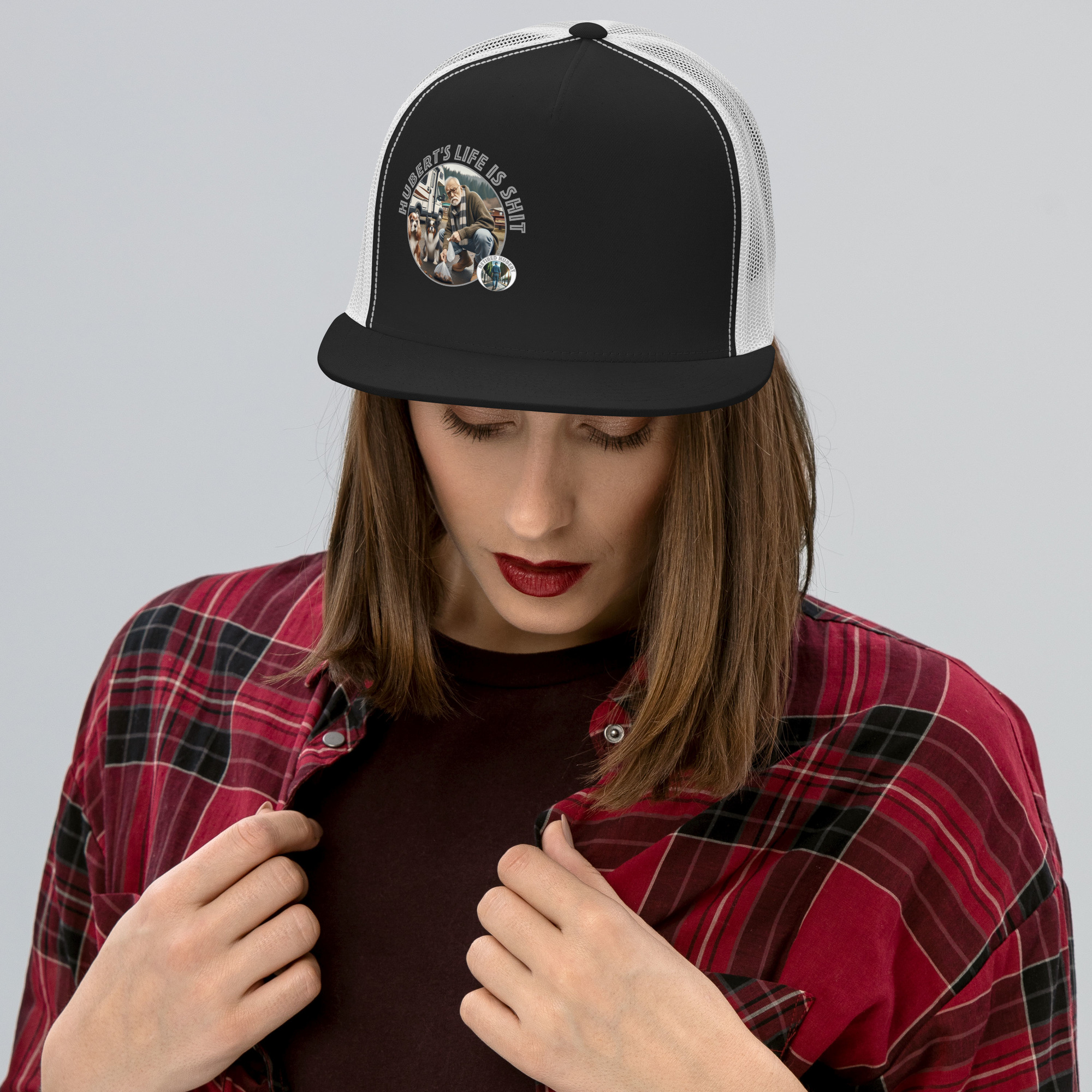Retired Hubert Life is Sht Trucker Cap - Image 3