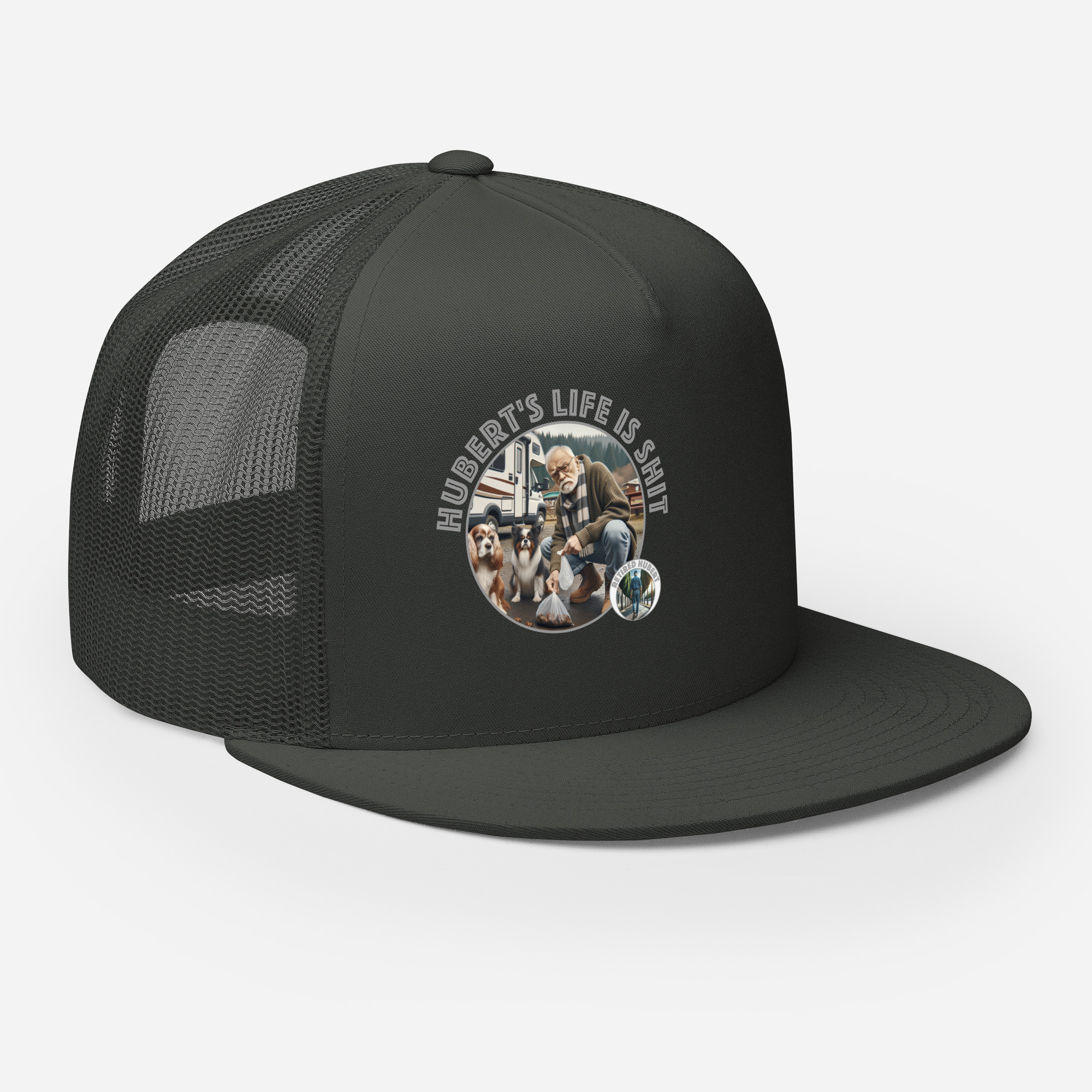 Retired Hubert Life is Sht Trucker Cap - Image 2