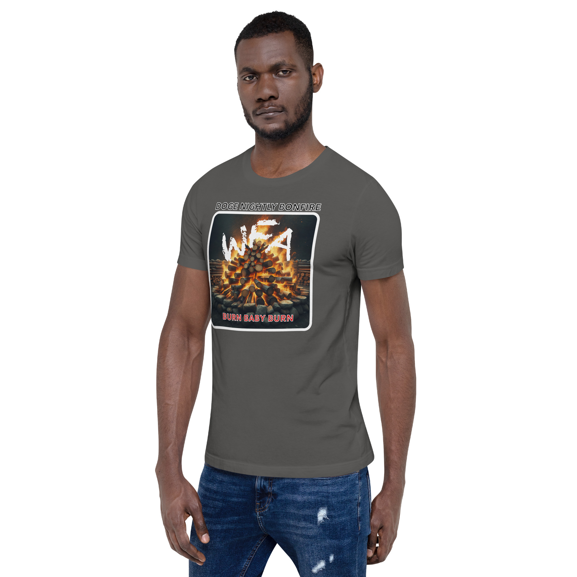 DOGE Bonfire Unisex T - Image 2