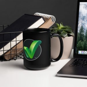 Problem Solver Black Glossy Mug