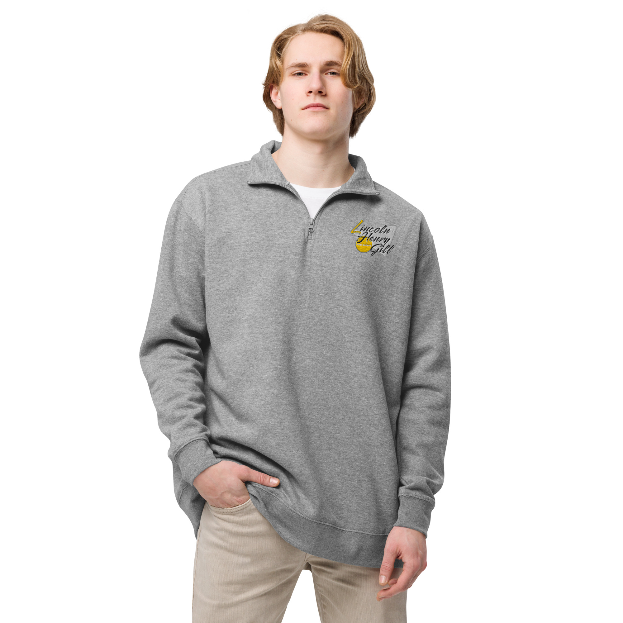 Vohme Gold V Unisex fleece pullover - Image 6