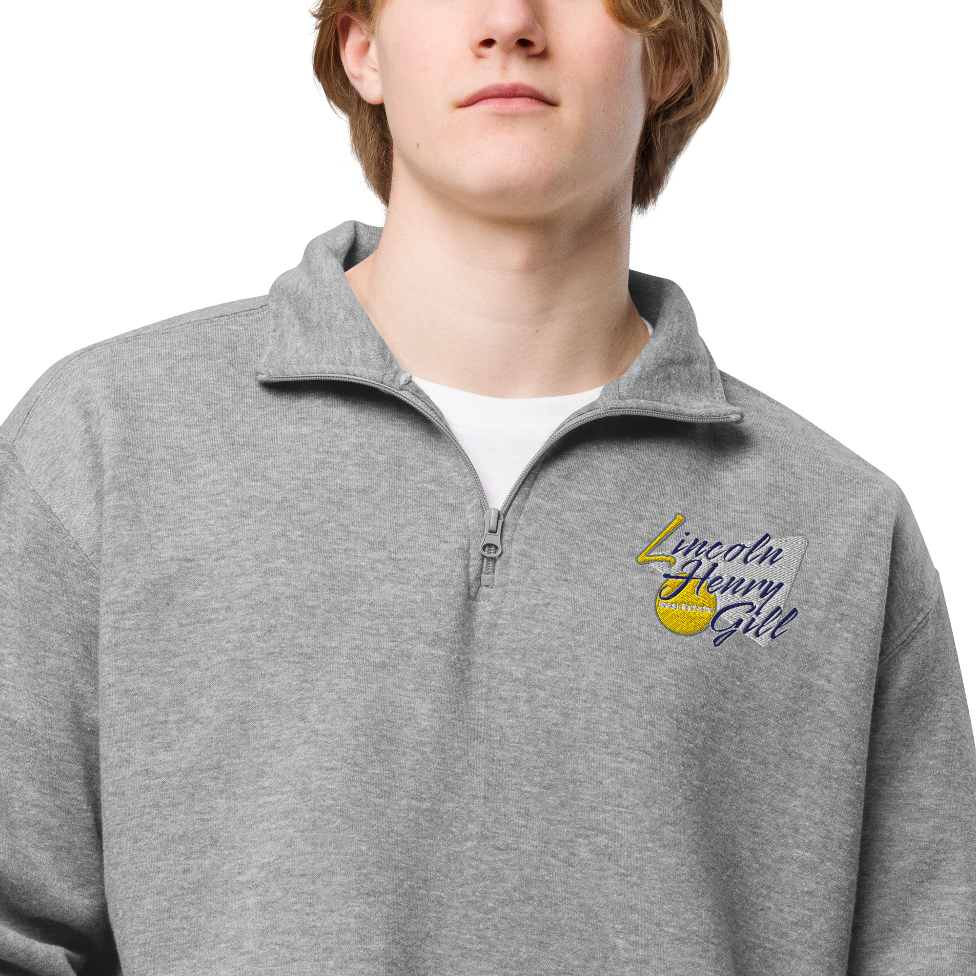 Vohme Gold V Unisex fleece pullover - Image 5