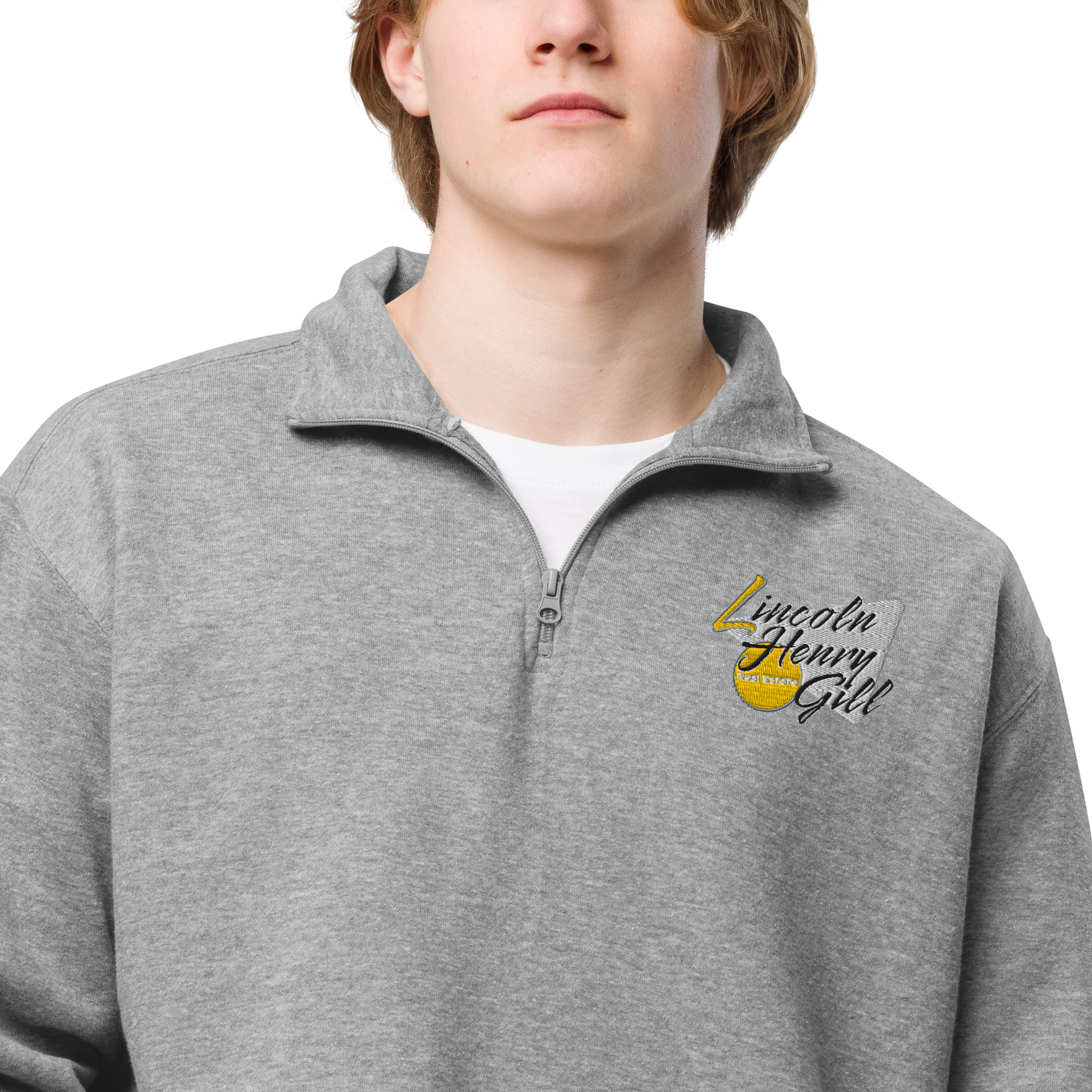 Vohme Gold V Unisex fleece pullover - Image 8